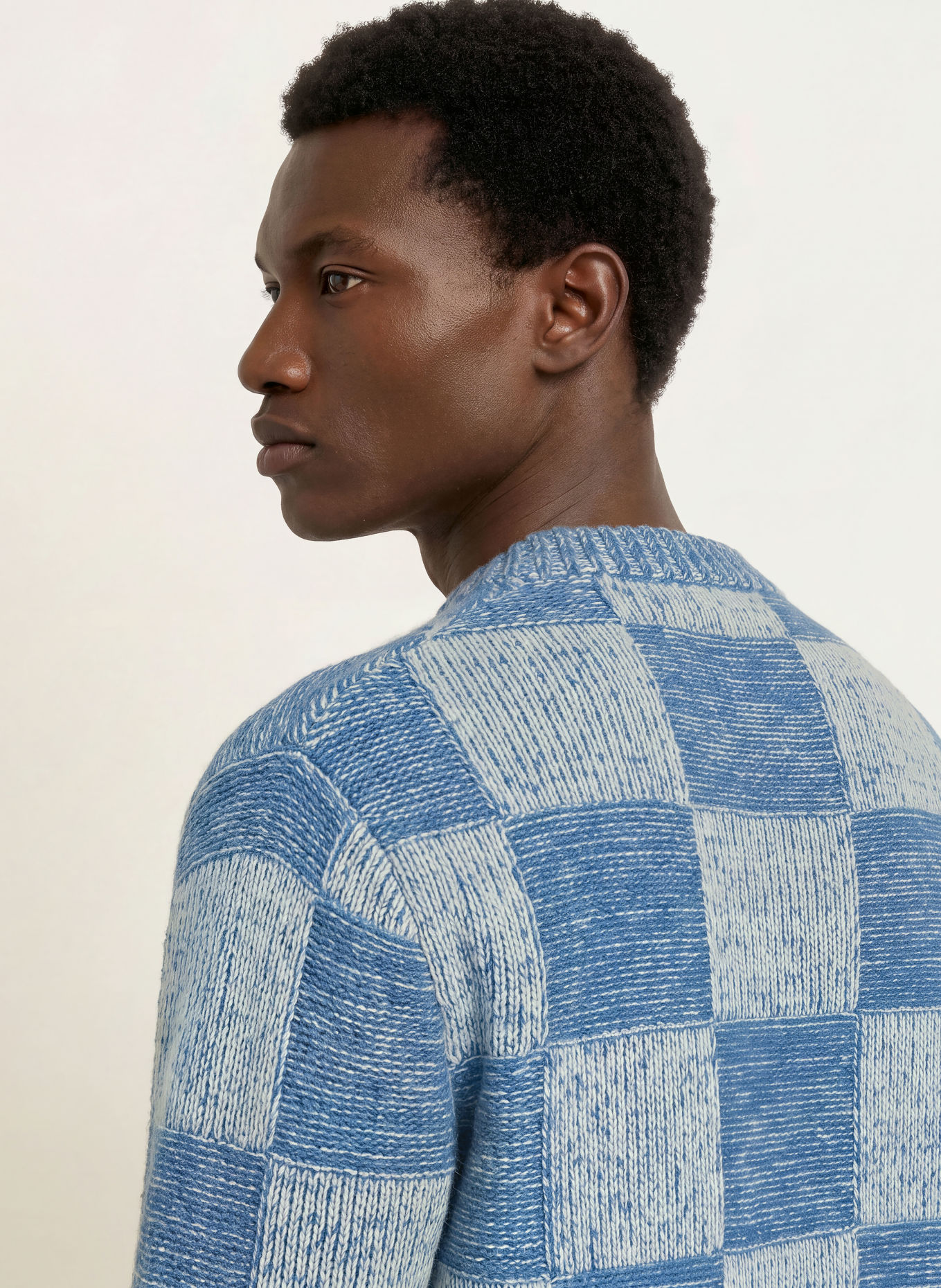 LES DEUX Trui: BLAUW / CRÈME