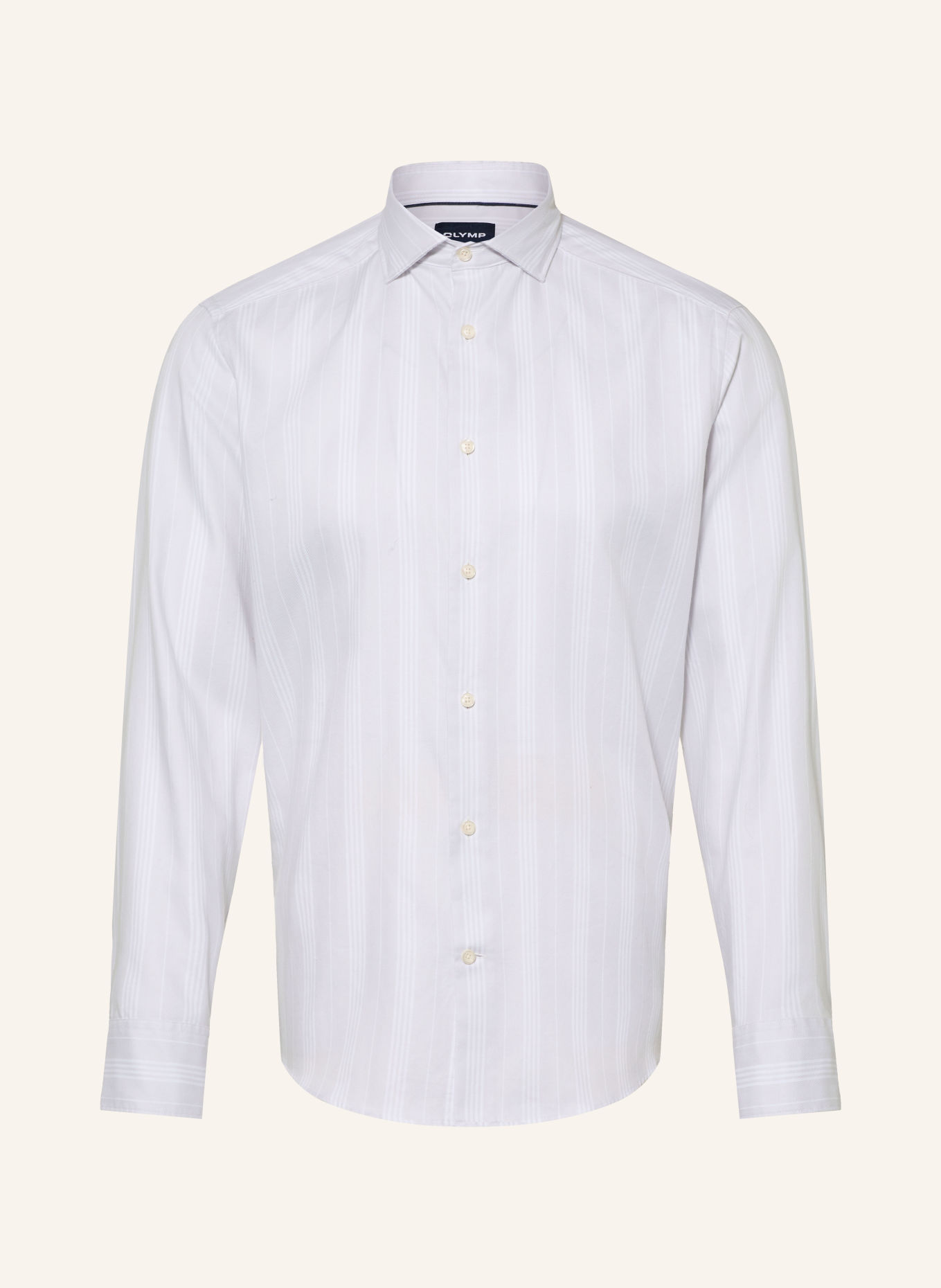 OLYMP Hemd Smart modern fit: HELLGRAU / WEISS