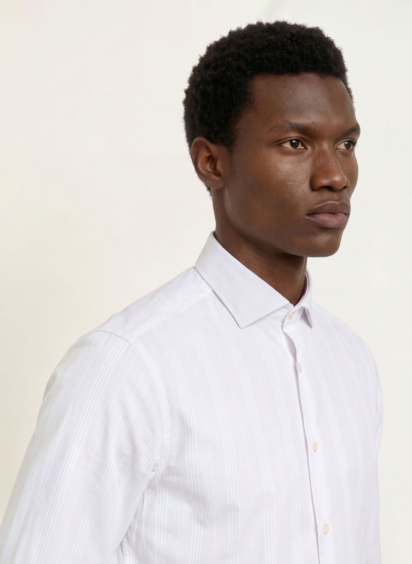 OLYMP Hemd Smart modern fit: HELLGRAU / WEISS