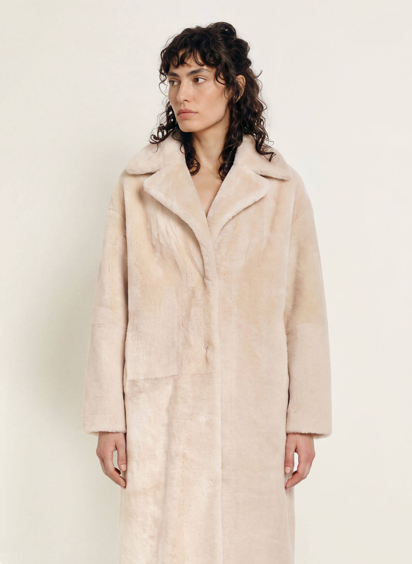 MRS & HUGS Coat: CREAM