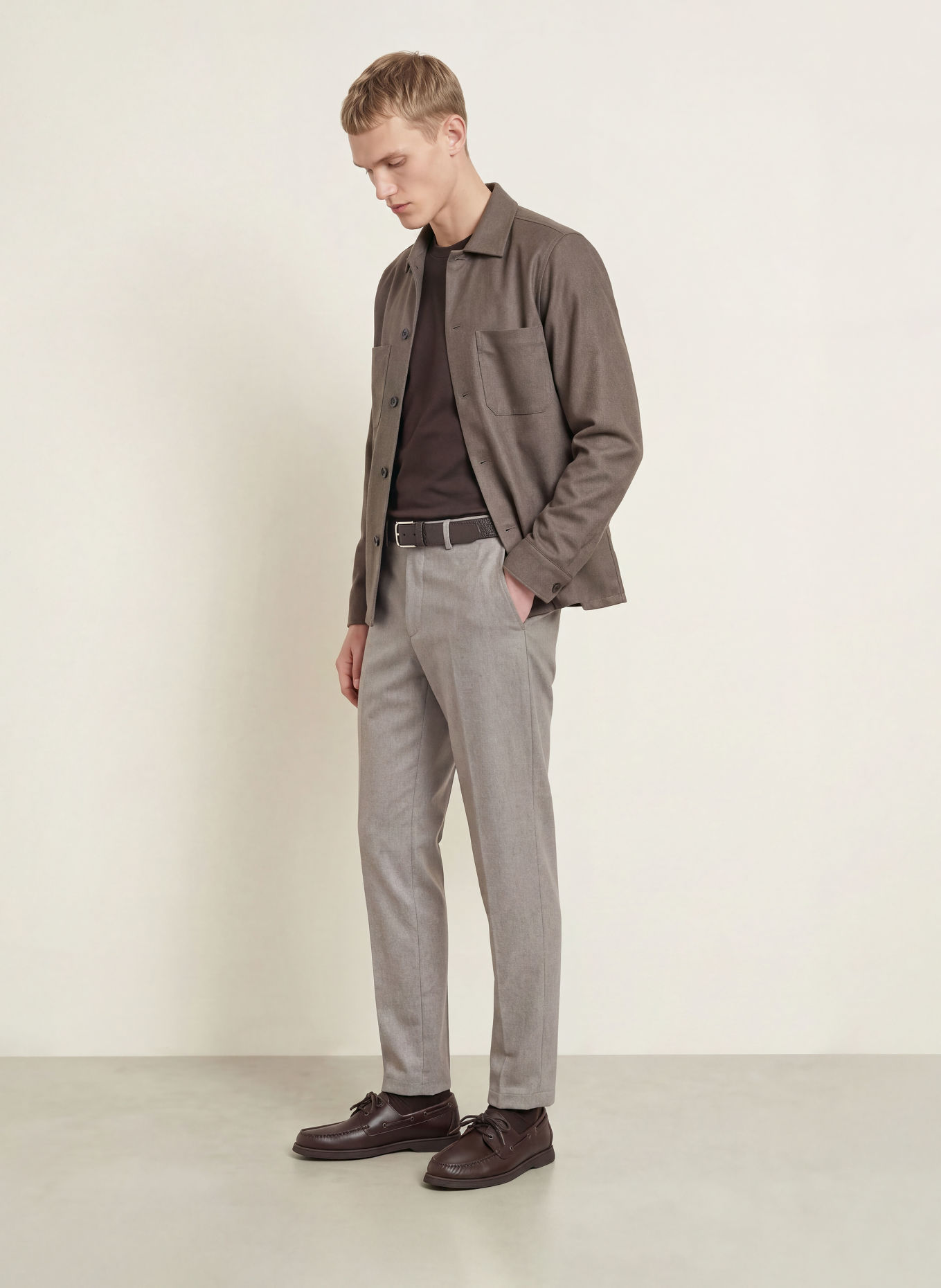 OLYMP Overjacket: TAUPE