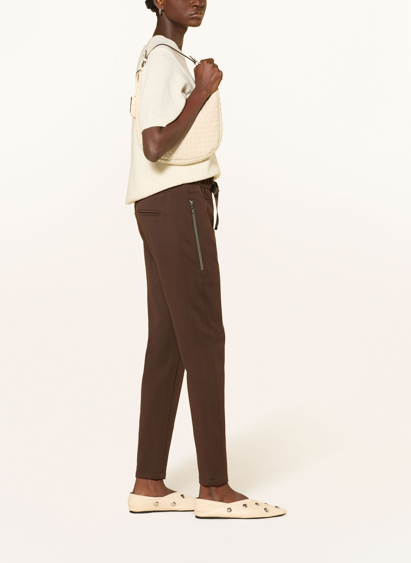 CARTOON Jogging-style trousers: TAUPE