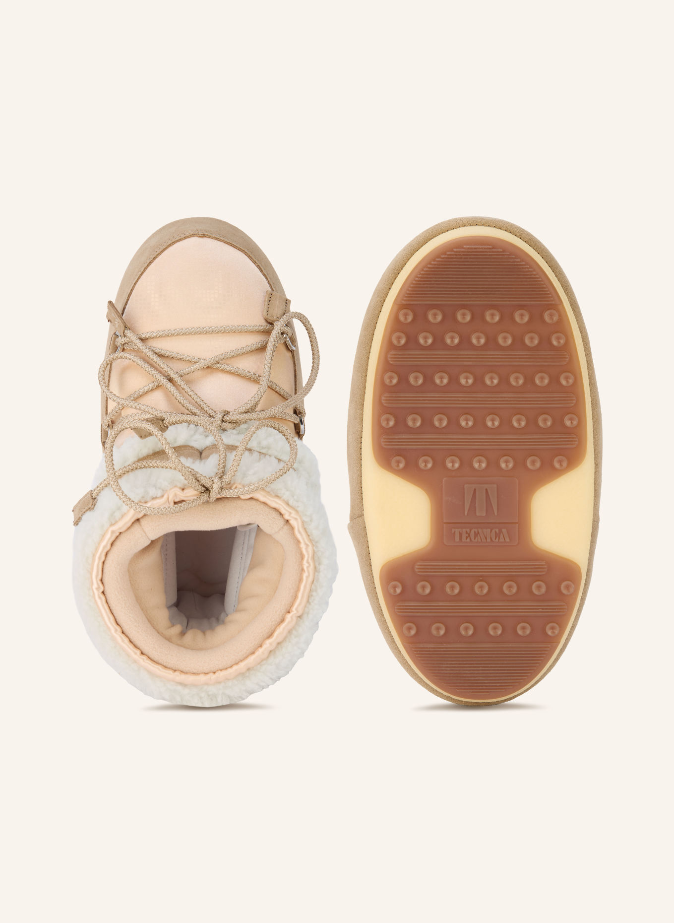 MOON BOOT Moon Boots MB ICON LOW PEARLY: BEIGE / HELLBRAUN