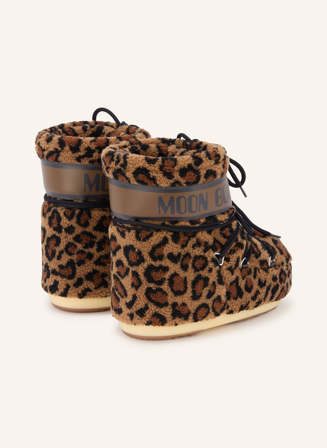 MOON BOOT Moon boots ICON LOW: COGNAC / DARK BROWN / BLACK