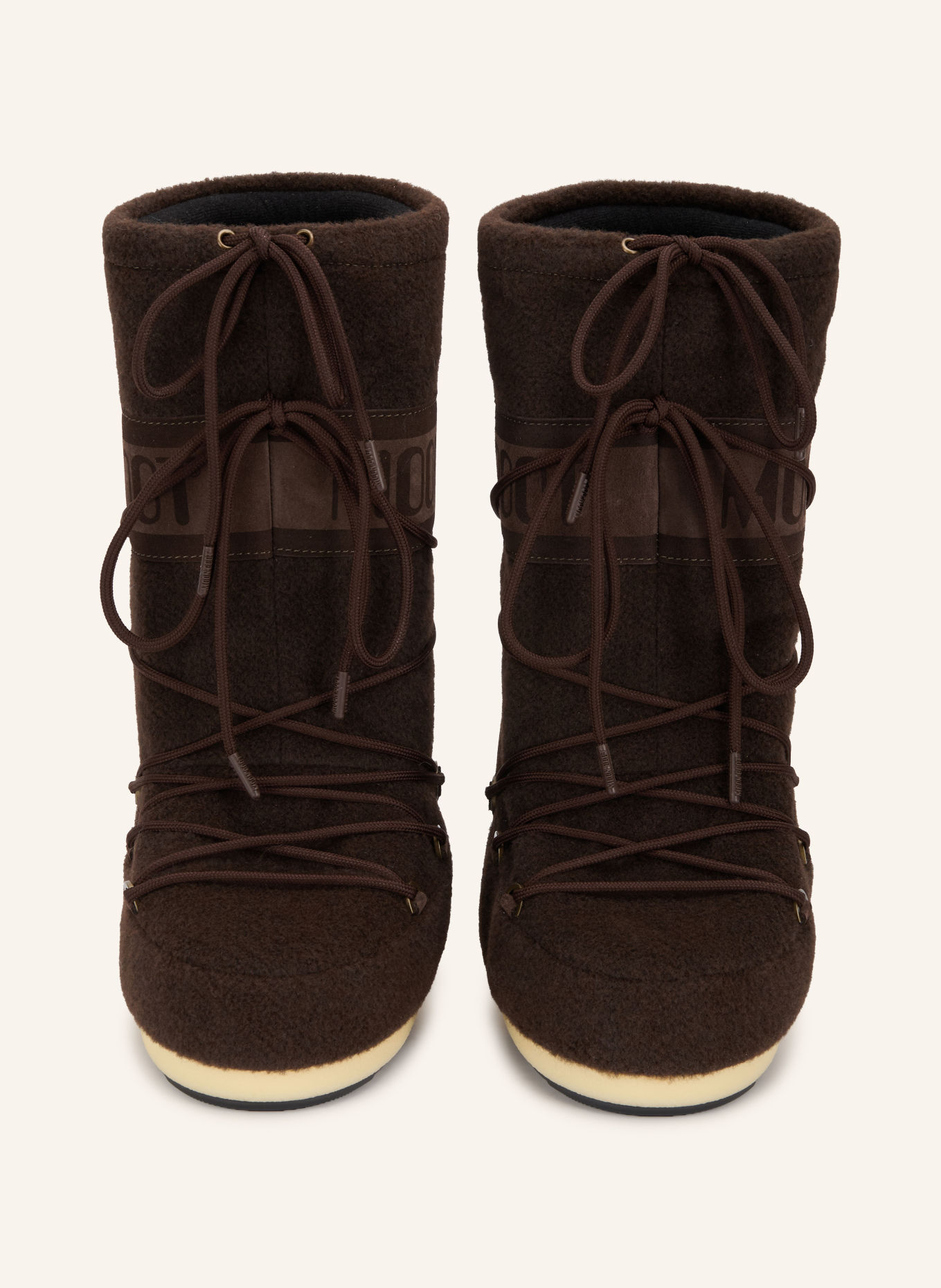 MOON BOOT Moon Boots MB ICON NUBUCK FELT: DUNKELBRAUN