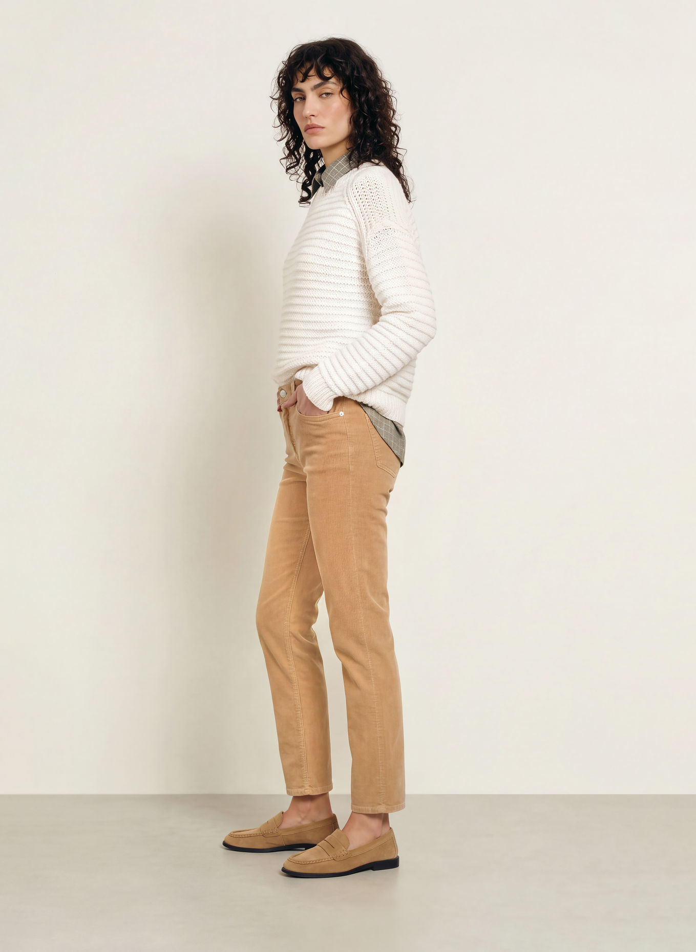 CLOSED Cordbroek MILO: CAMEL