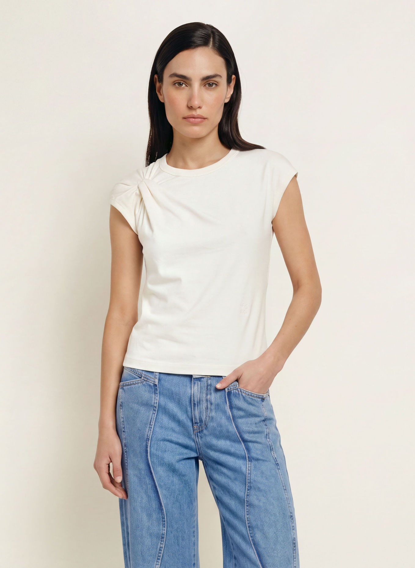 CLOSED T-shirt: ECRU