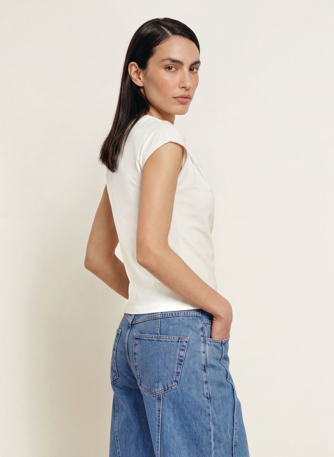 CLOSED T-shirt: ECRU