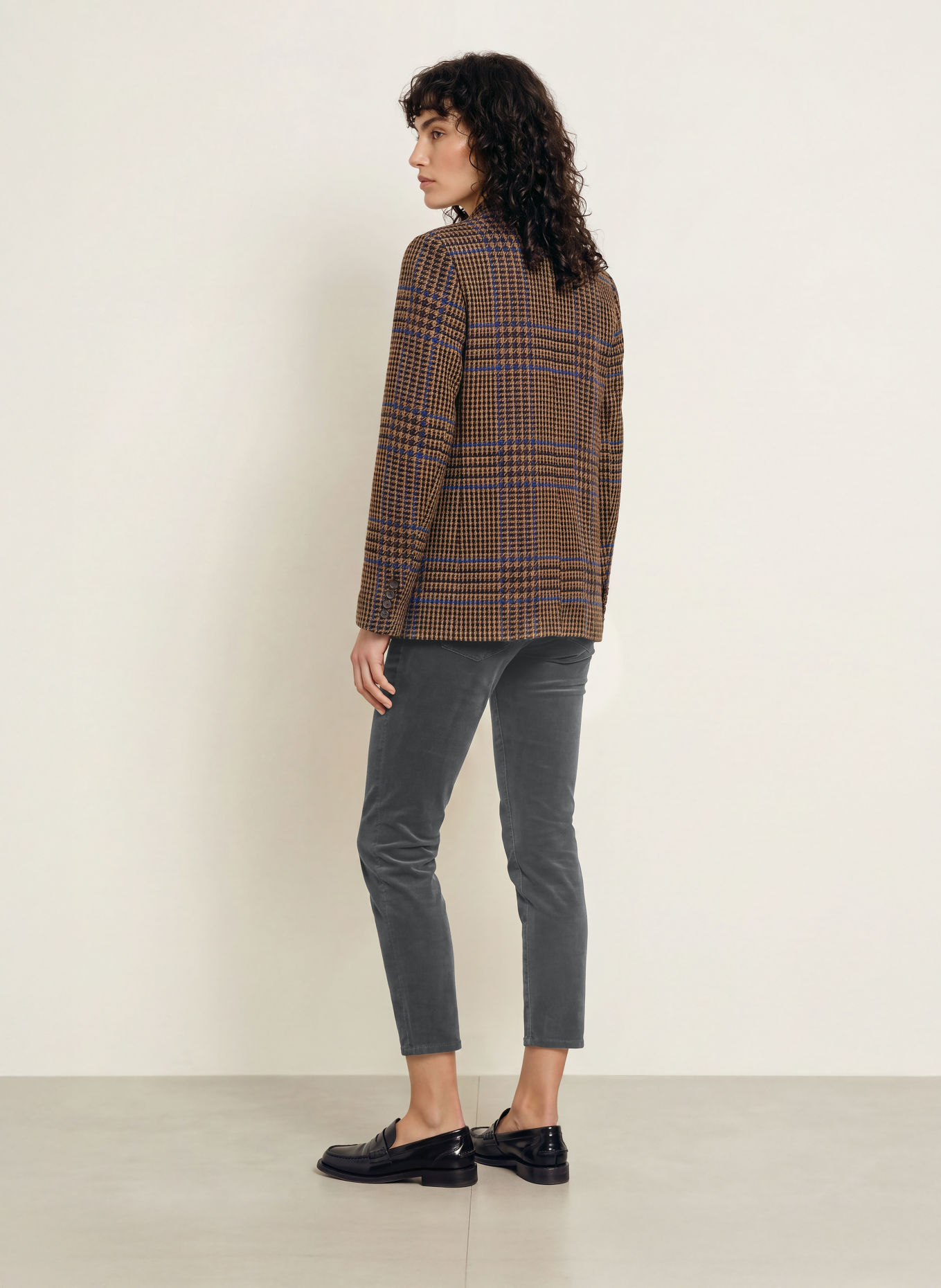 CLOSED 7/8 broek BAKER van fluweel: ZWART