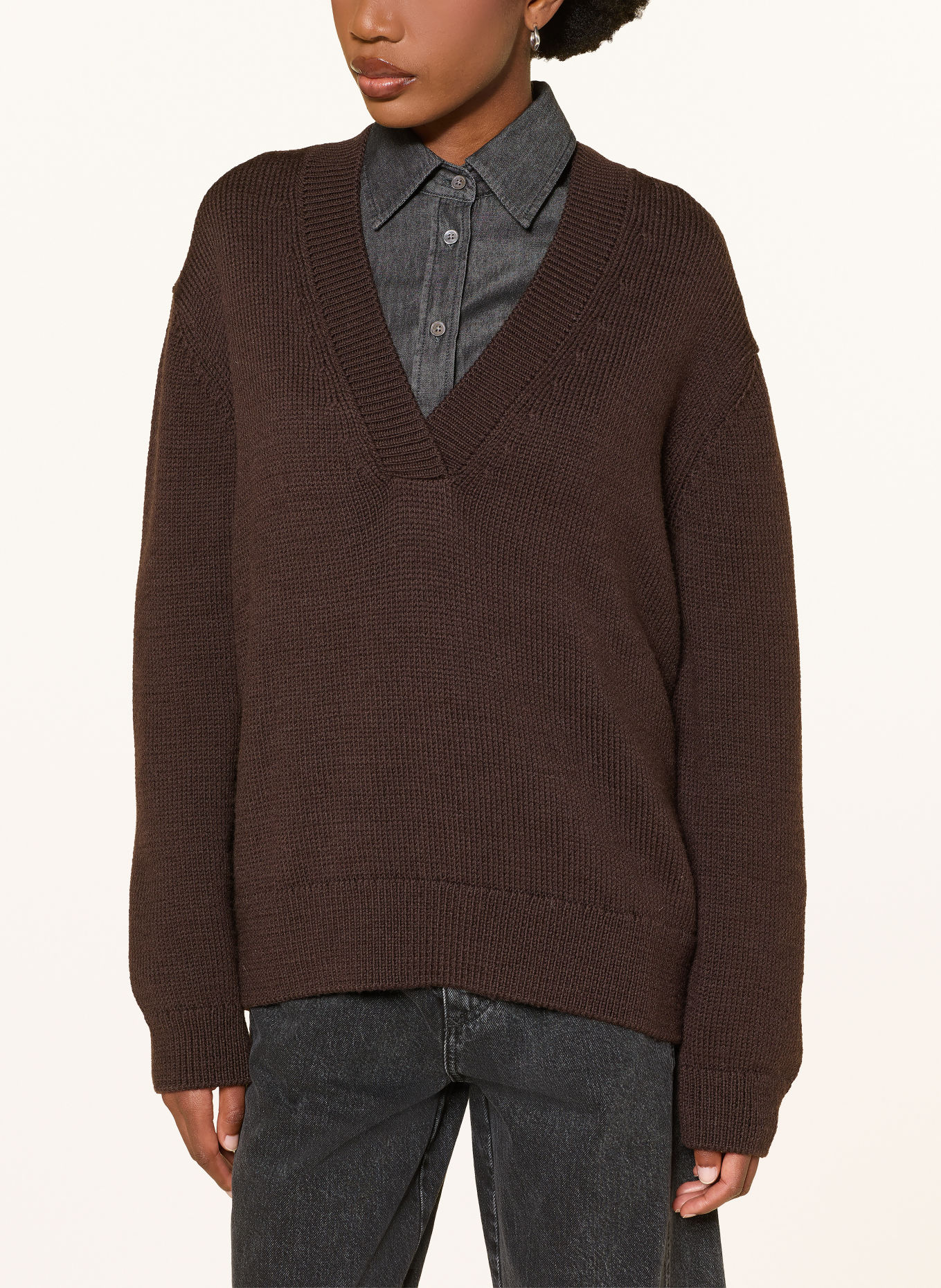 CLOSED Pull: MARRON FONCÉ
