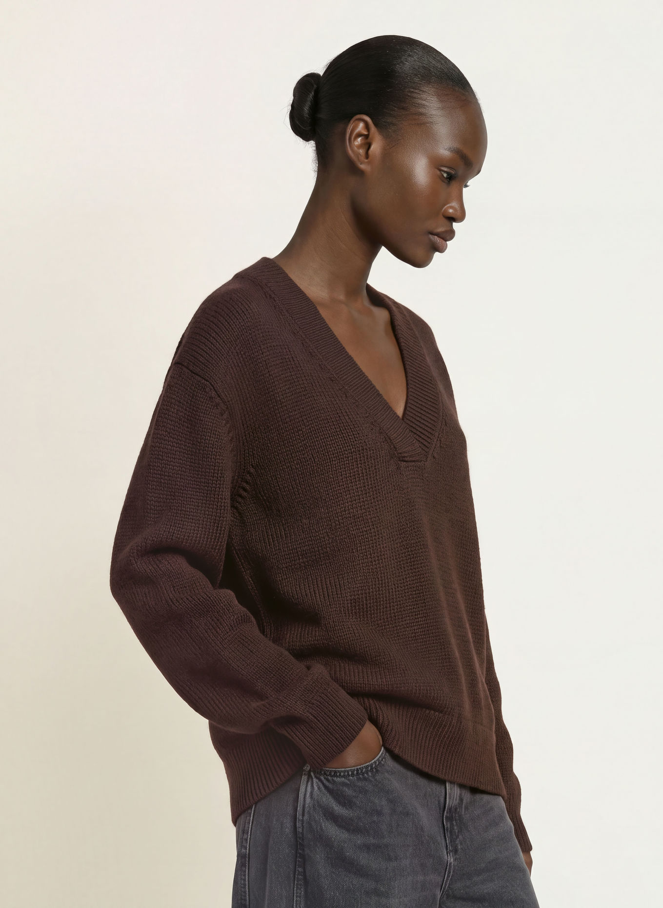 CLOSED Pull: MARRON FONCÉ