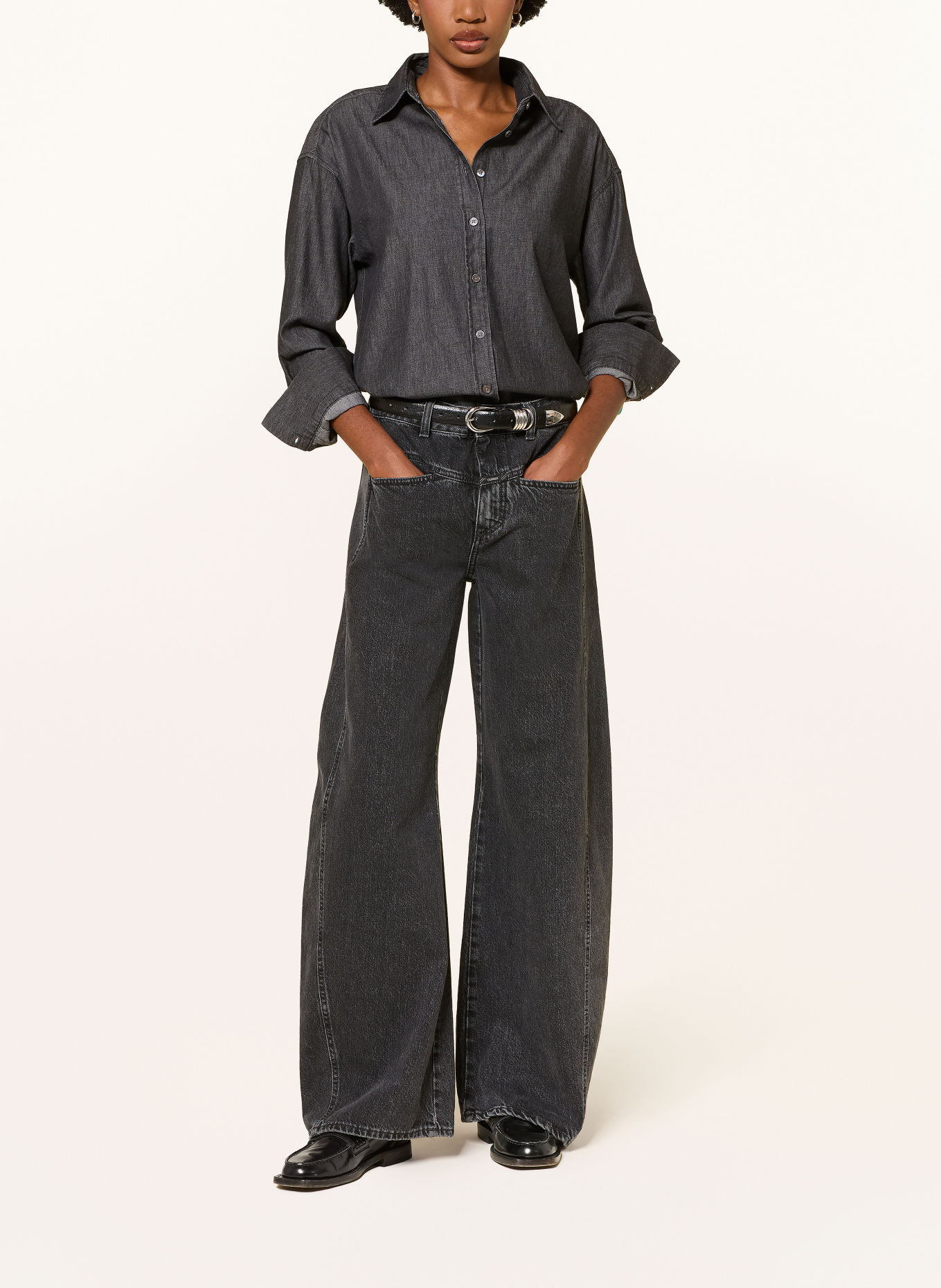 CLOSED Chemisier SLIT: GRIS