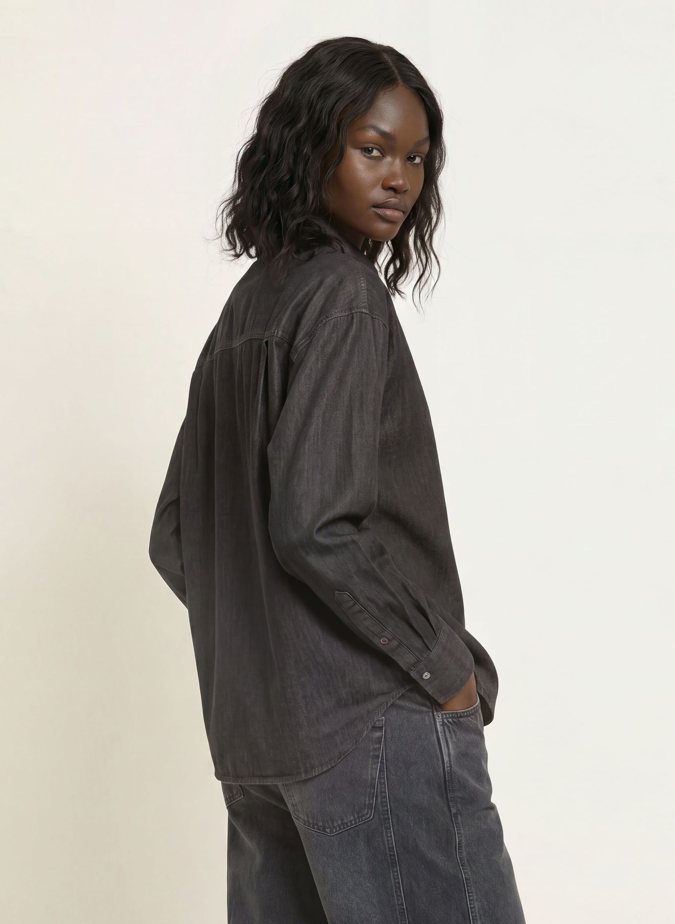 CLOSED Chemisier SLIT: GRIS