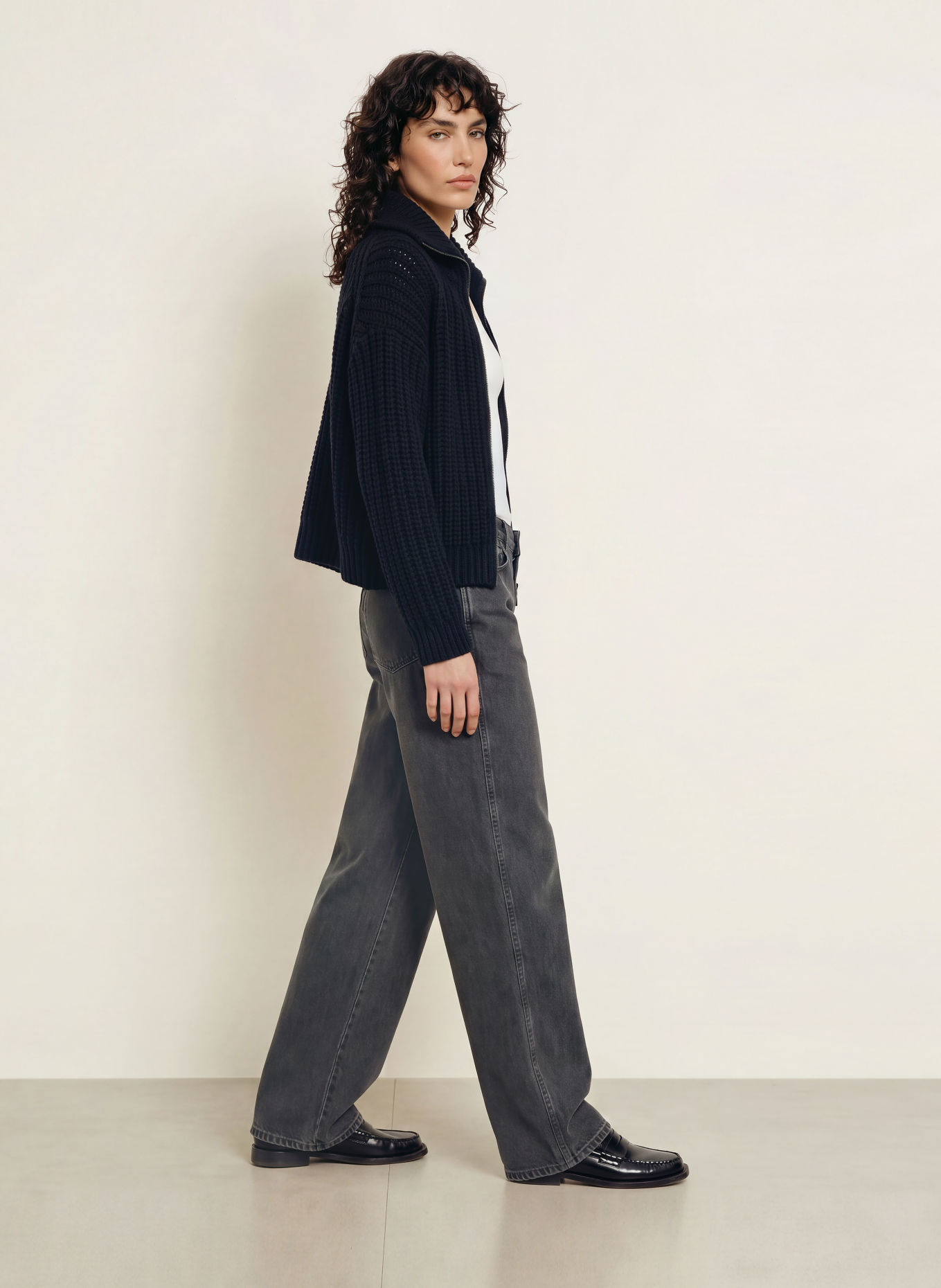 CLOSED Vest: DONKERBLAUW