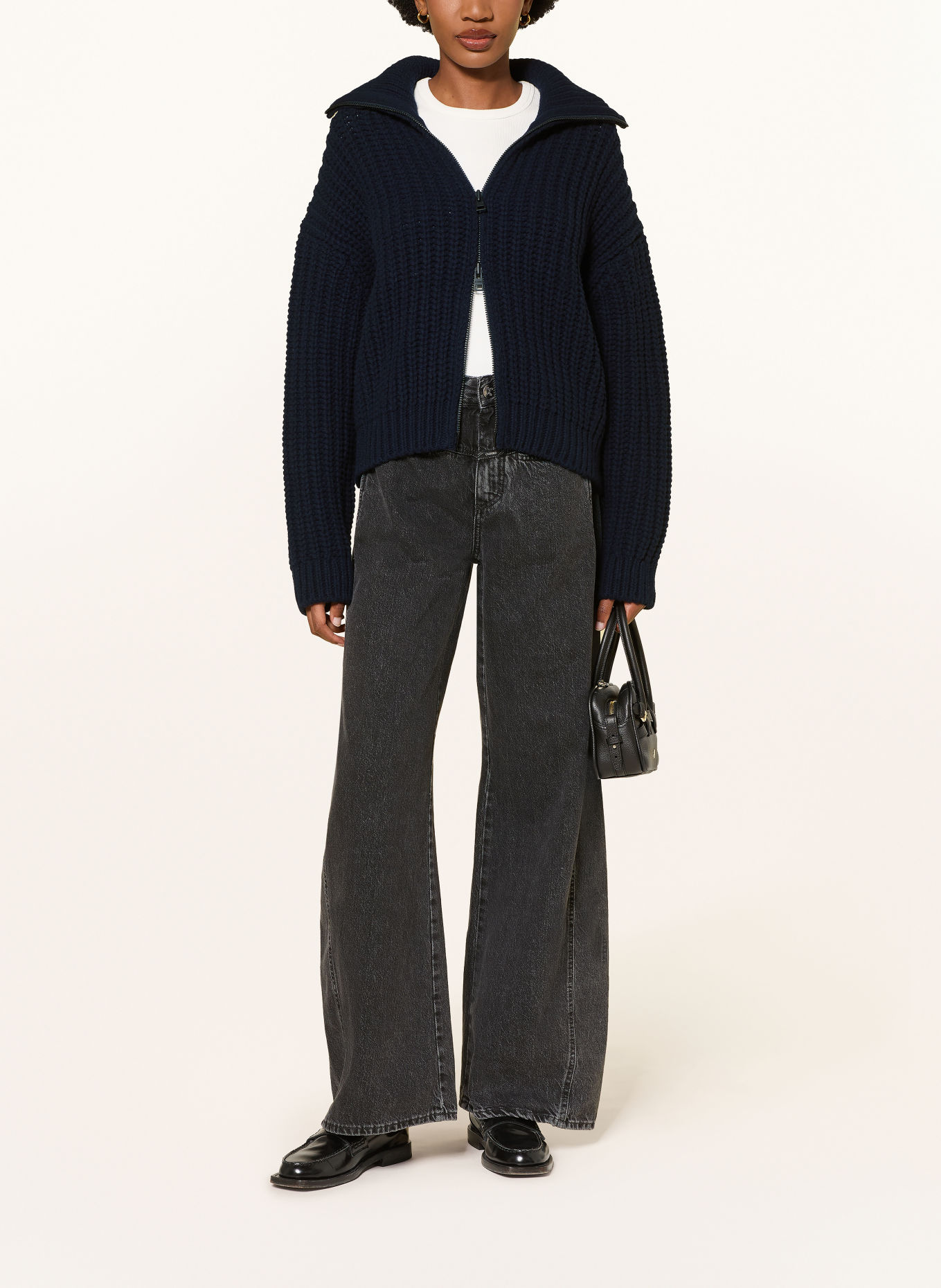CLOSED Vest: DONKERBLAUW