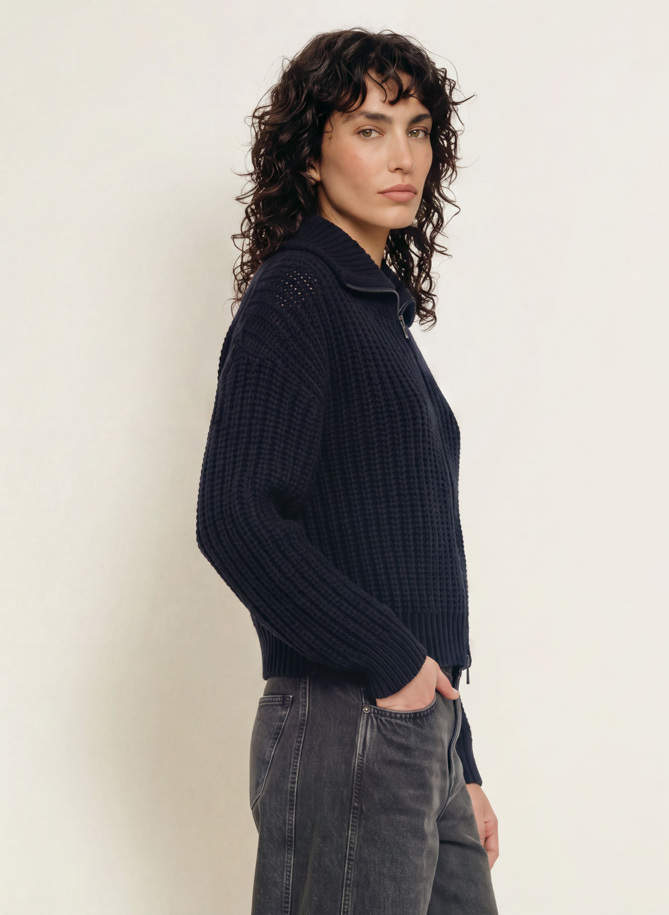 CLOSED Vest: DONKERBLAUW