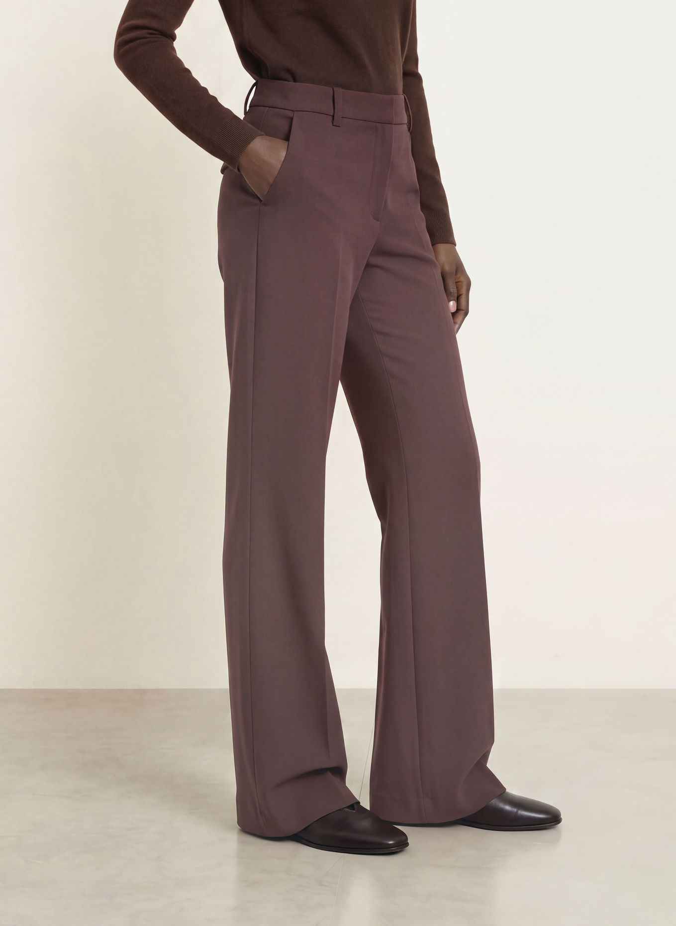 CLOSED Marlene-broek FLYE: MARRON FONCÉ