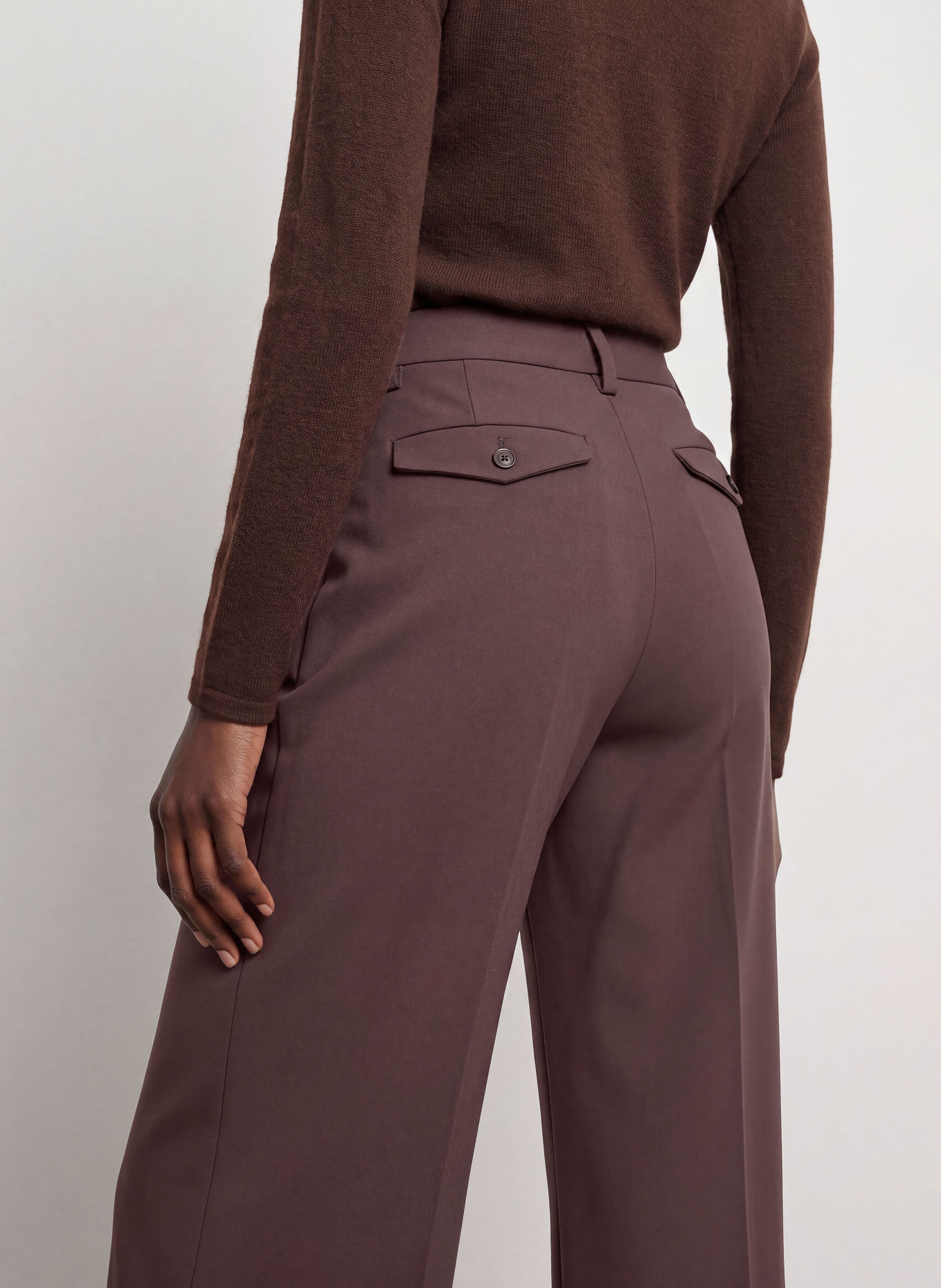 CLOSED Marlene-broek FLYE: MARRON FONCÉ