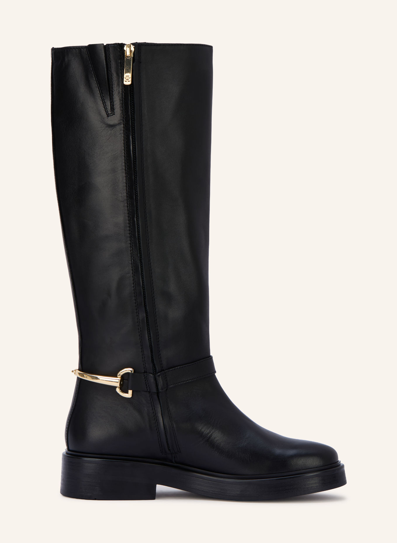 TOMMY HILFIGER Laarzen: ZWART / GOUD