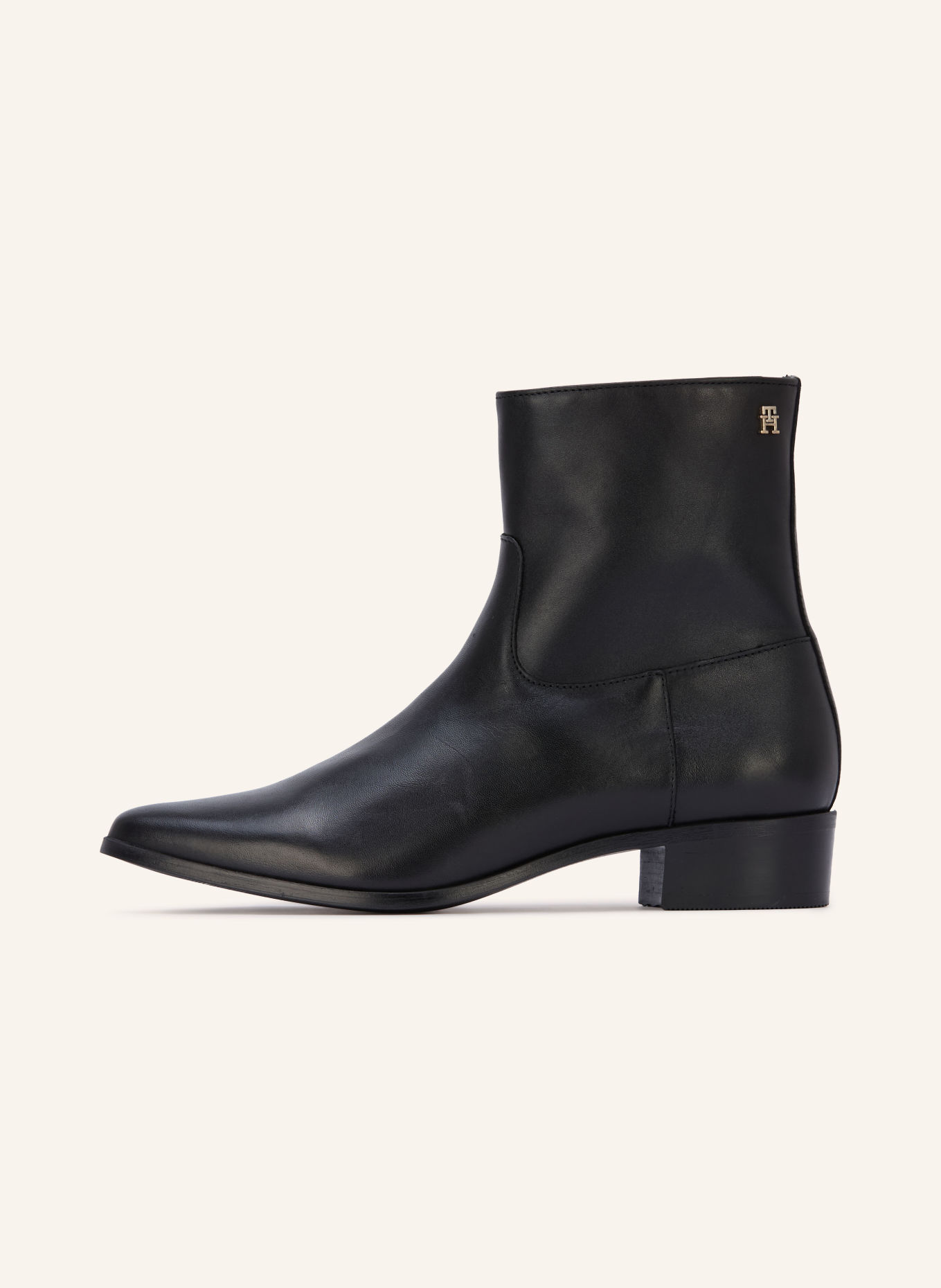 TOMMY HILFIGER Laarsjes: ZWART / GOUD