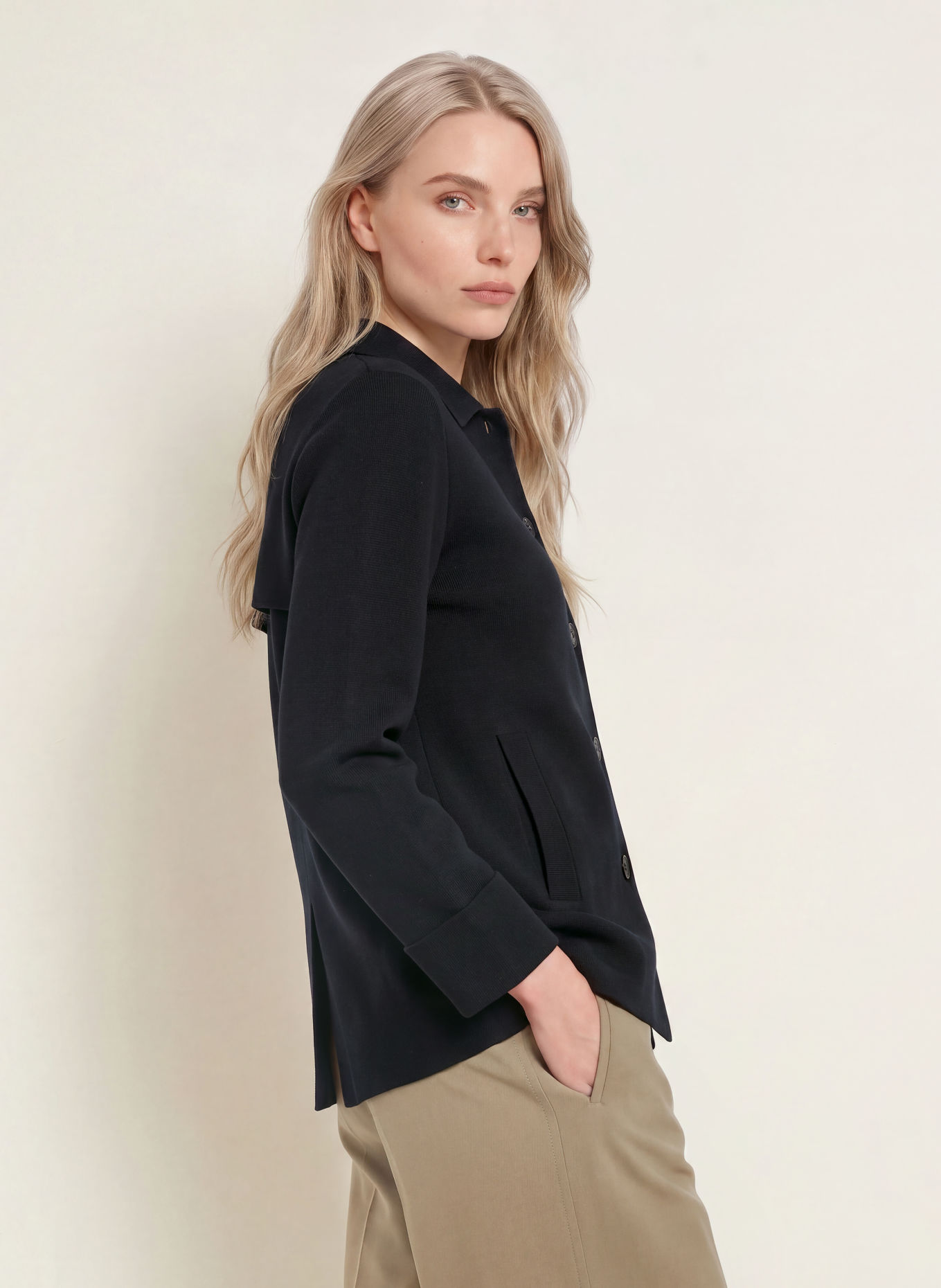 MAERZ MUENCHEN Vest: DONKERBLAUW
