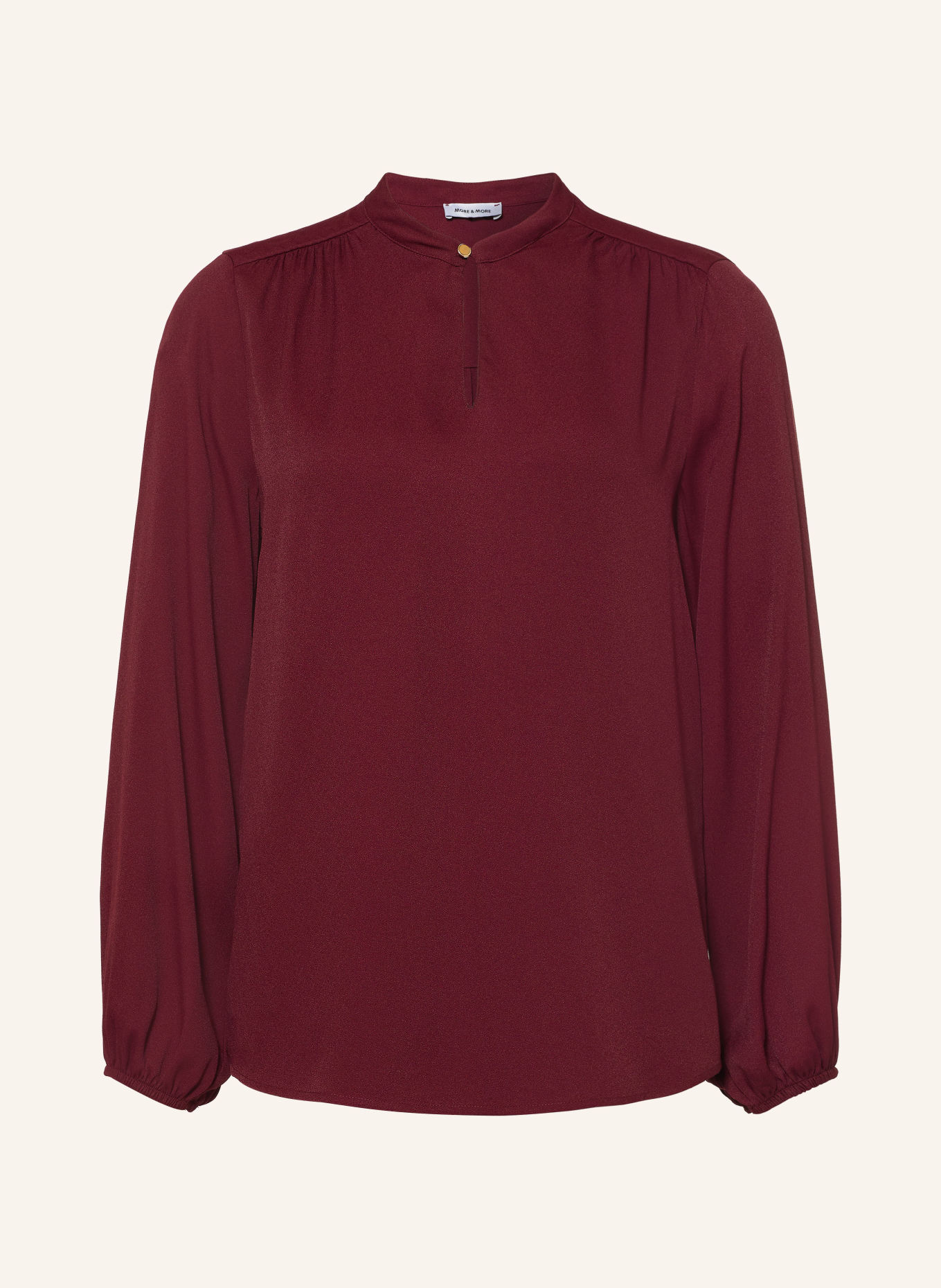 MORE & MORE Blusenshirt: DUNKELROT