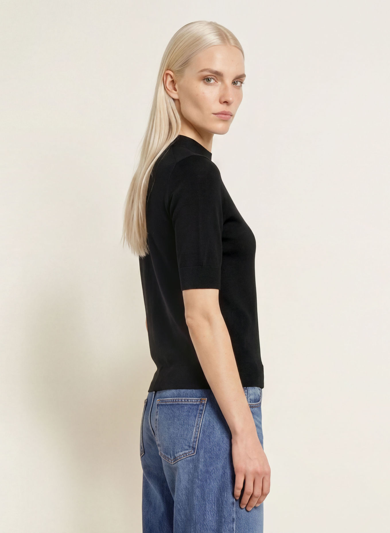MORE & MORE Strickshirt: SCHWARZ