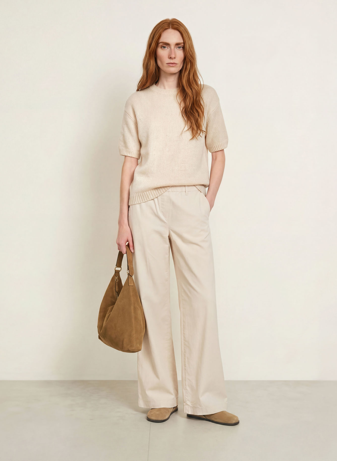 MORE & MORE Strickshirt: CREME
