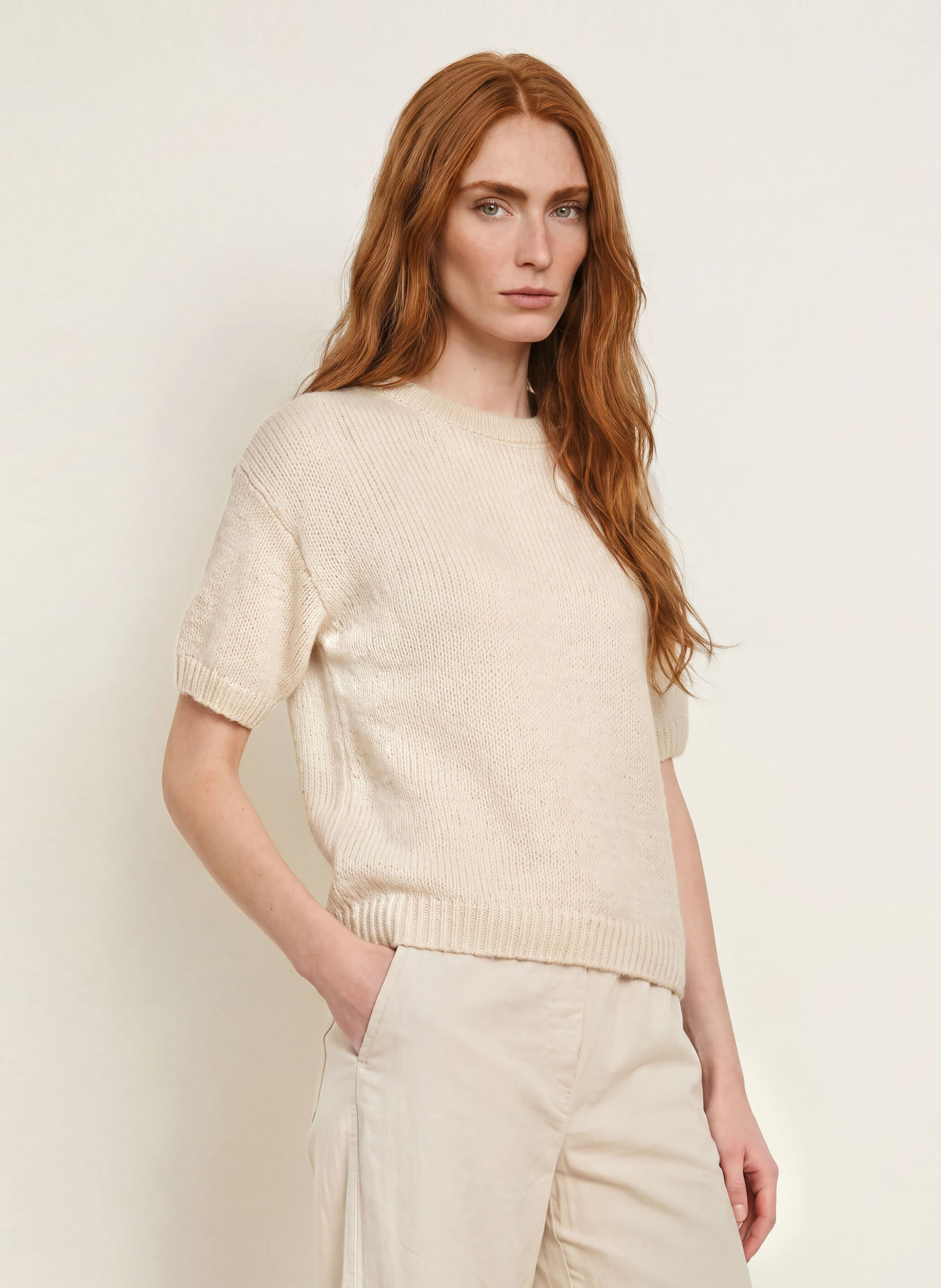 MORE & MORE Strickshirt: CREME