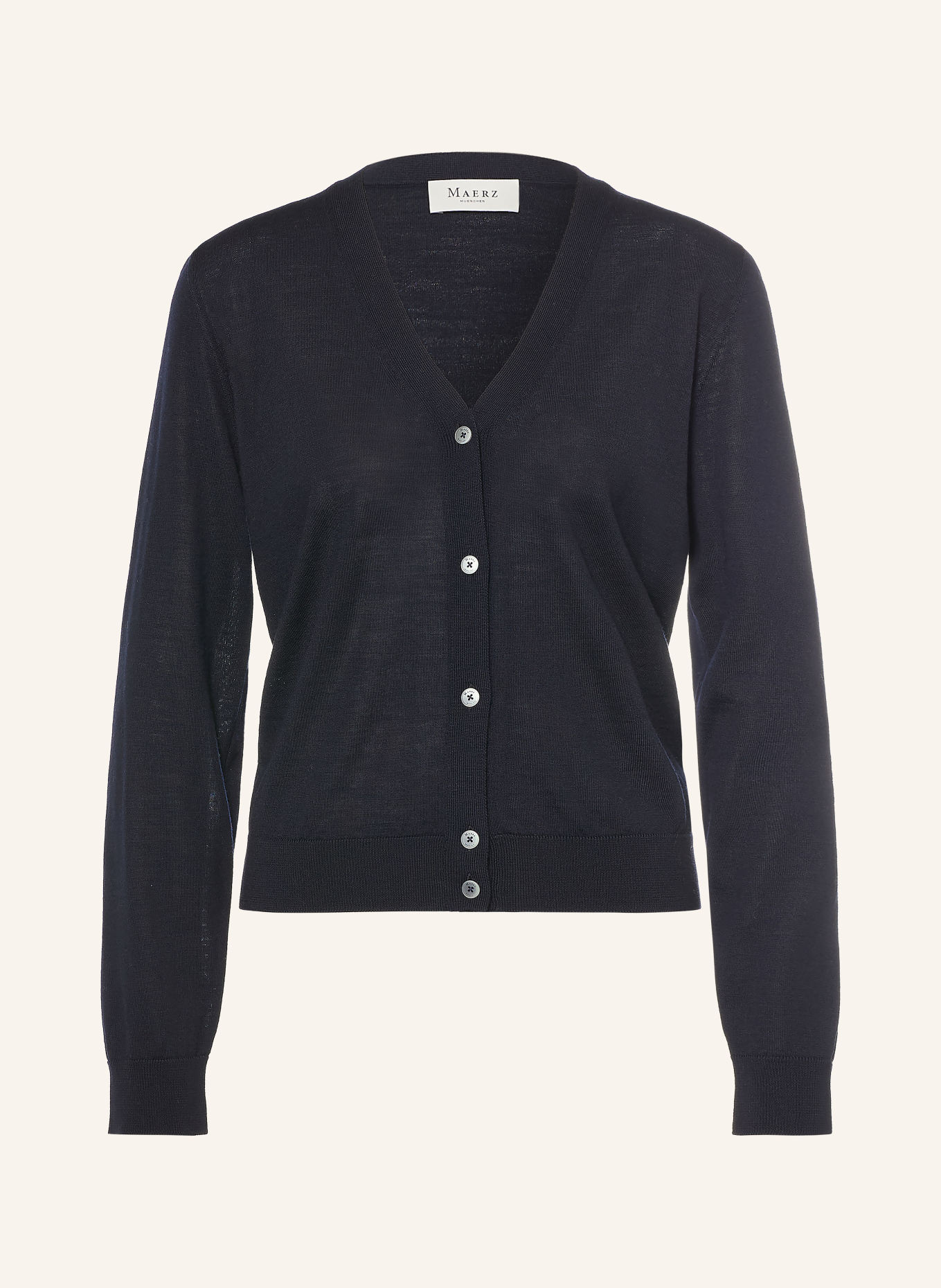 MAERZ MUENCHEN Strickjacke: DUNKELBLAU