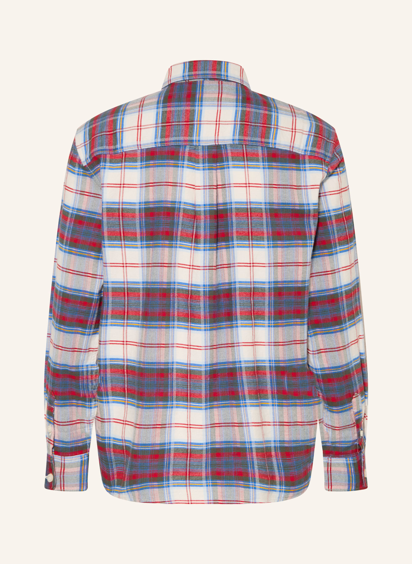 TOMMY HILFIGER Flanelová košile: BÍLÁ / ČERVENÁ / MODRÁ