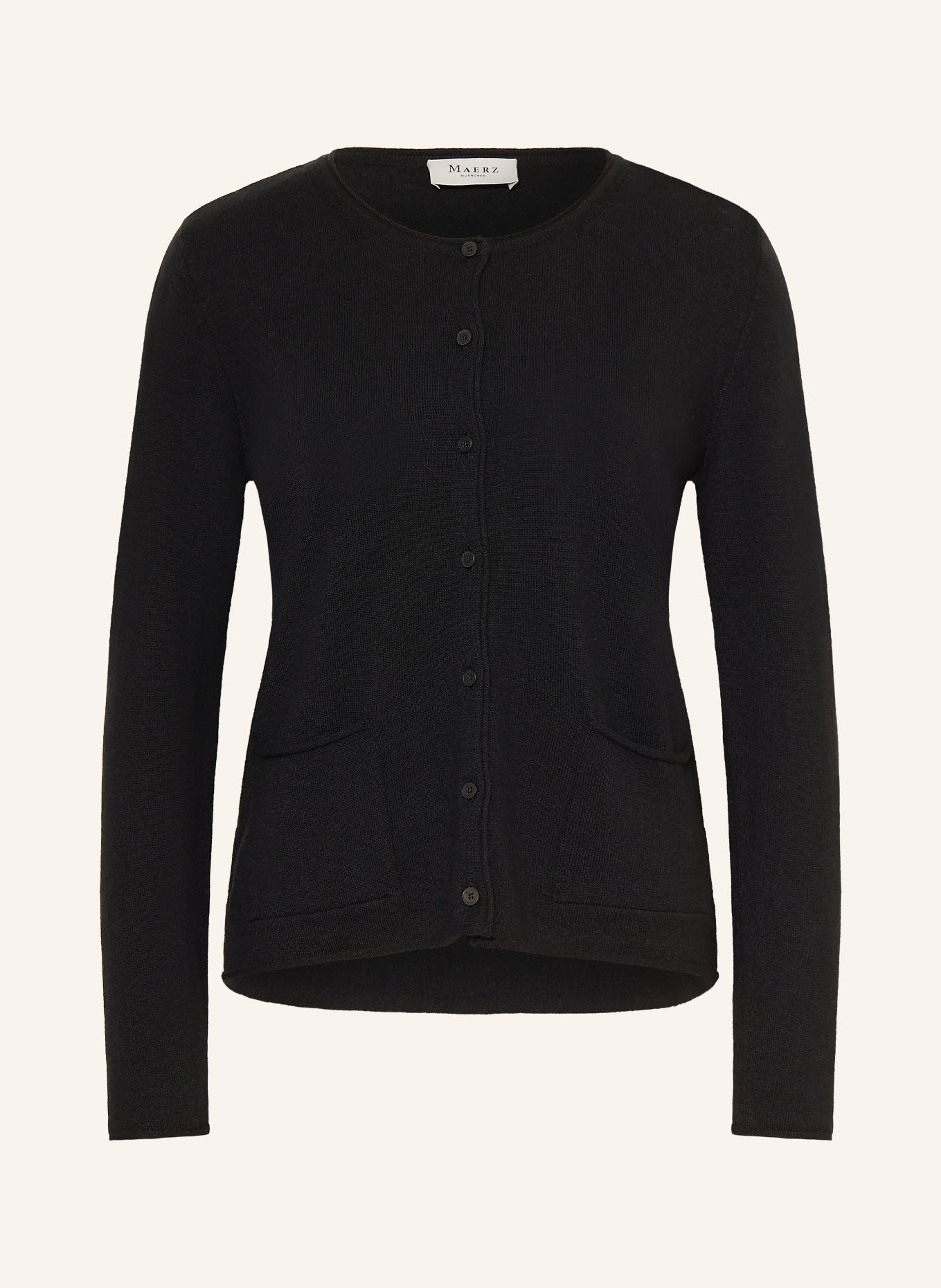 MAERZ MUENCHEN Cardigan: BLACK