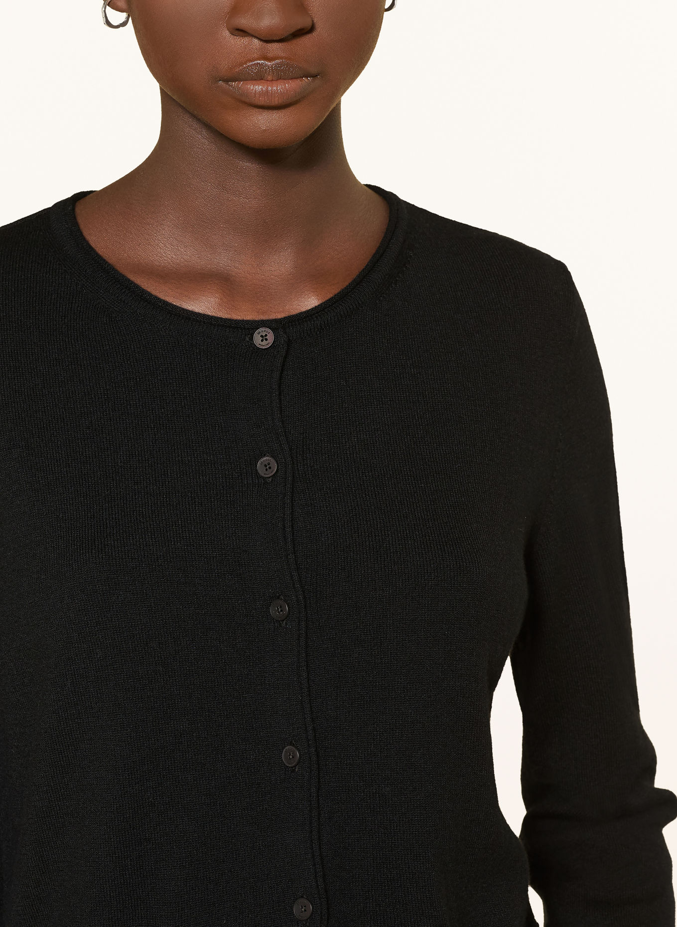 MAERZ MUENCHEN Cardigan: BLACK