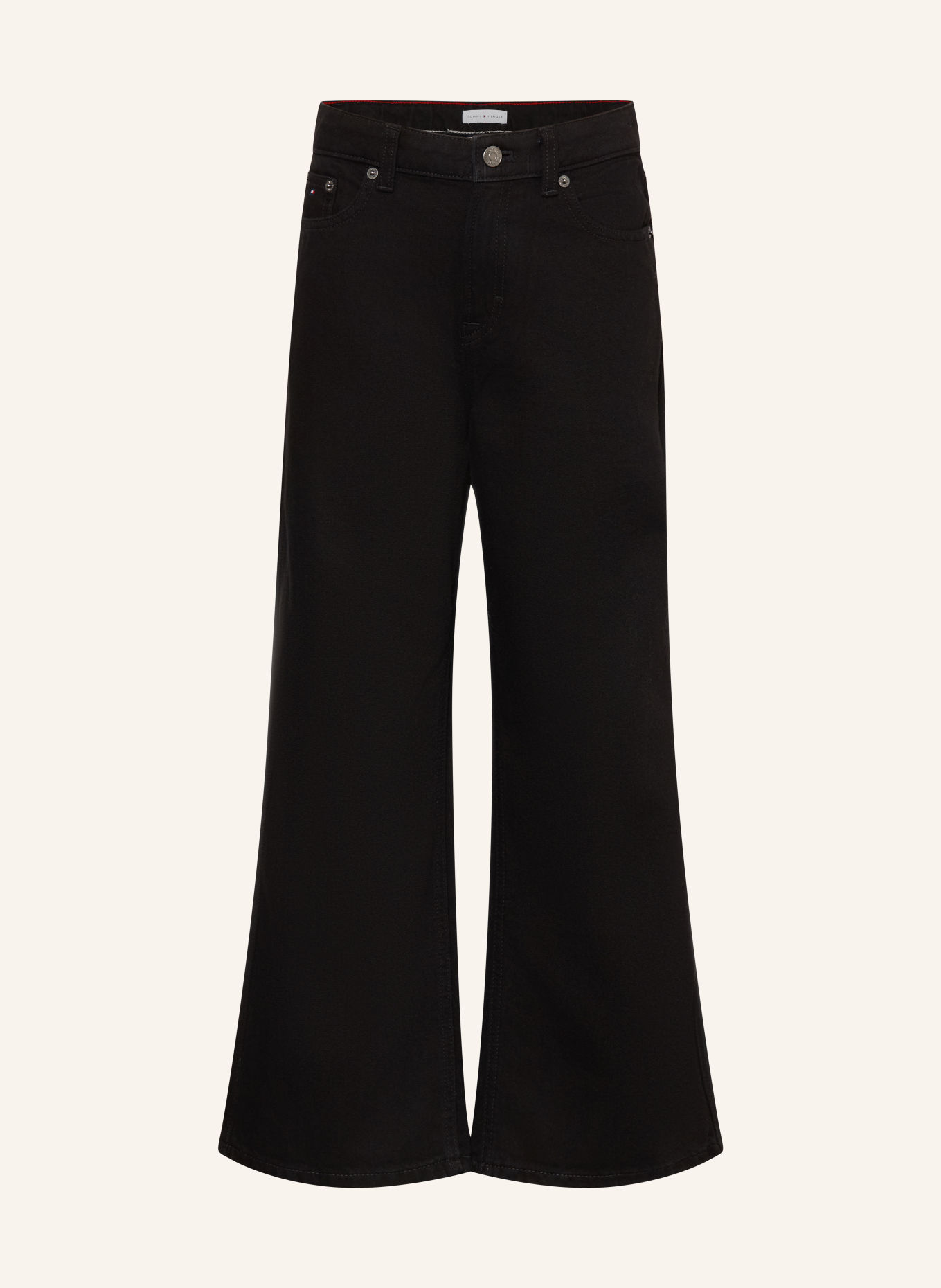 TOMMY HILFIGER Wide-Leg Jeans: 1BZ Cleanblack