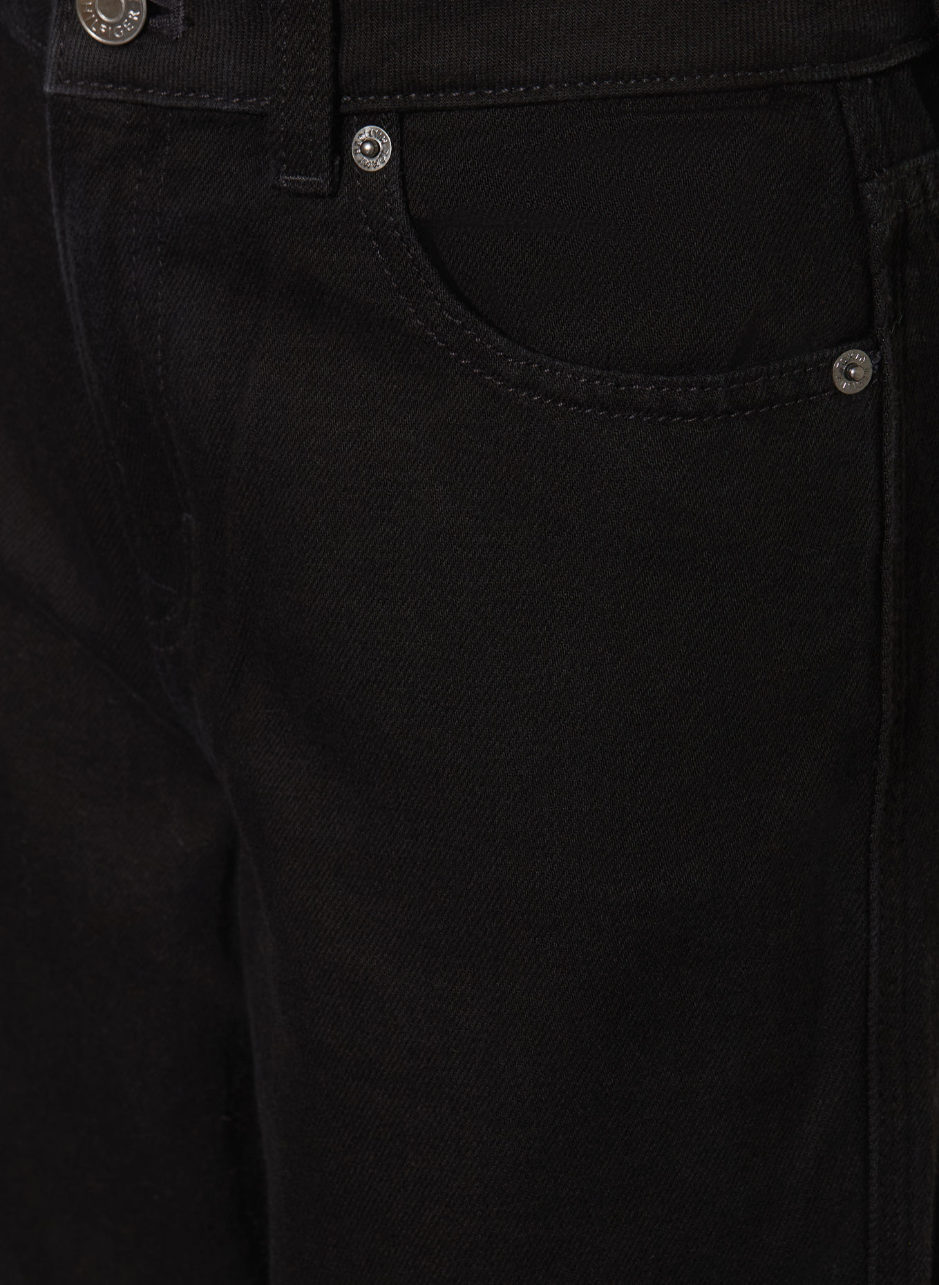 TOMMY HILFIGER Wide-Leg Jeans: 1BZ Cleanblack