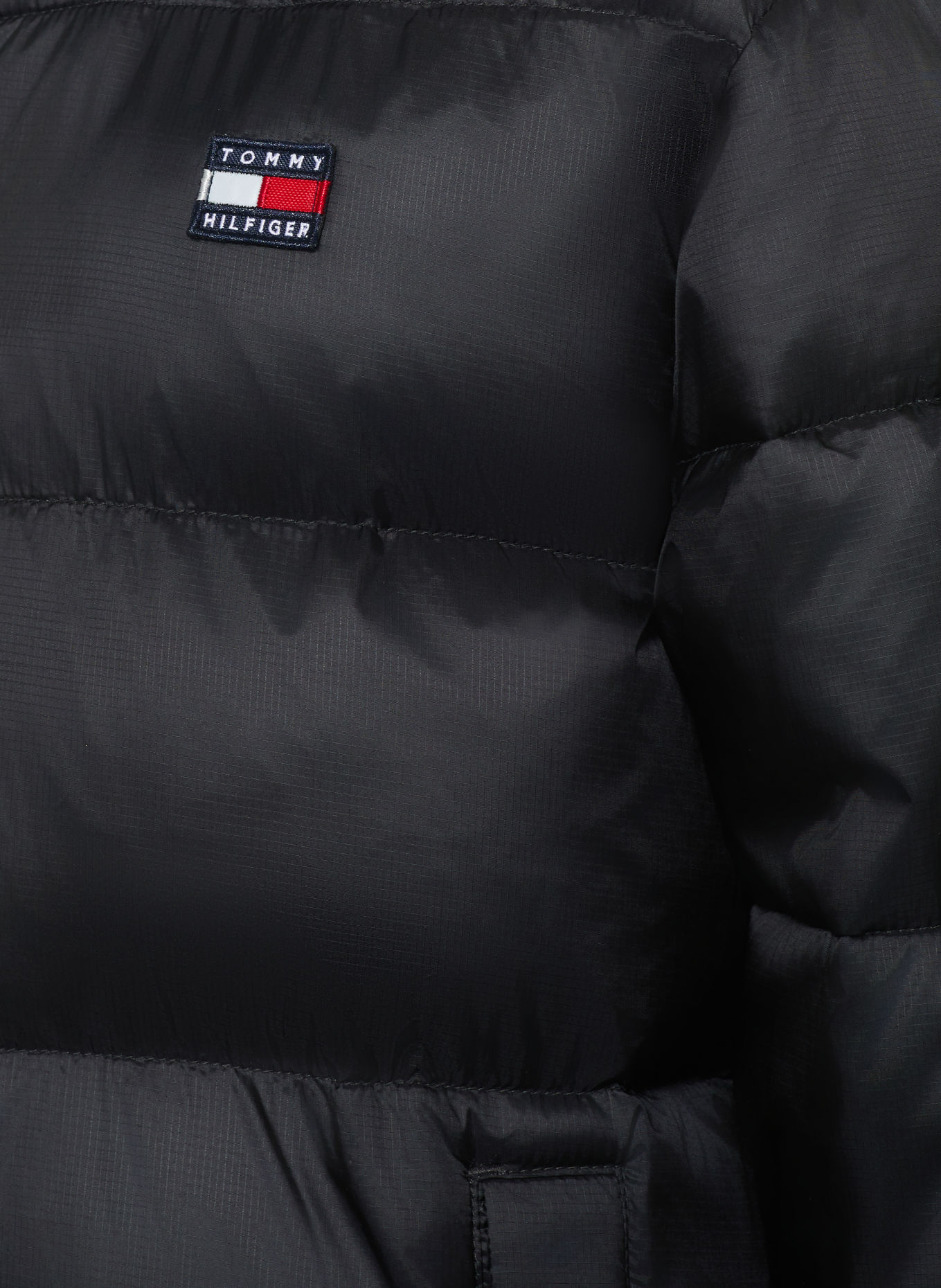 TOMMY HILFIGER Gewatteerde jas: ZWART