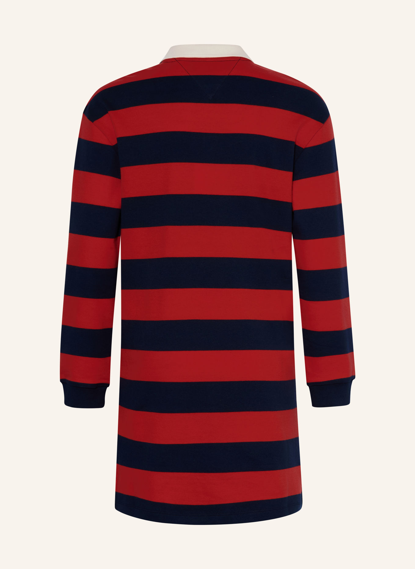 TOMMY HILFIGER Sukienka polo z jerseyu: CZERWONY / GRANATOWY / BIAŁY