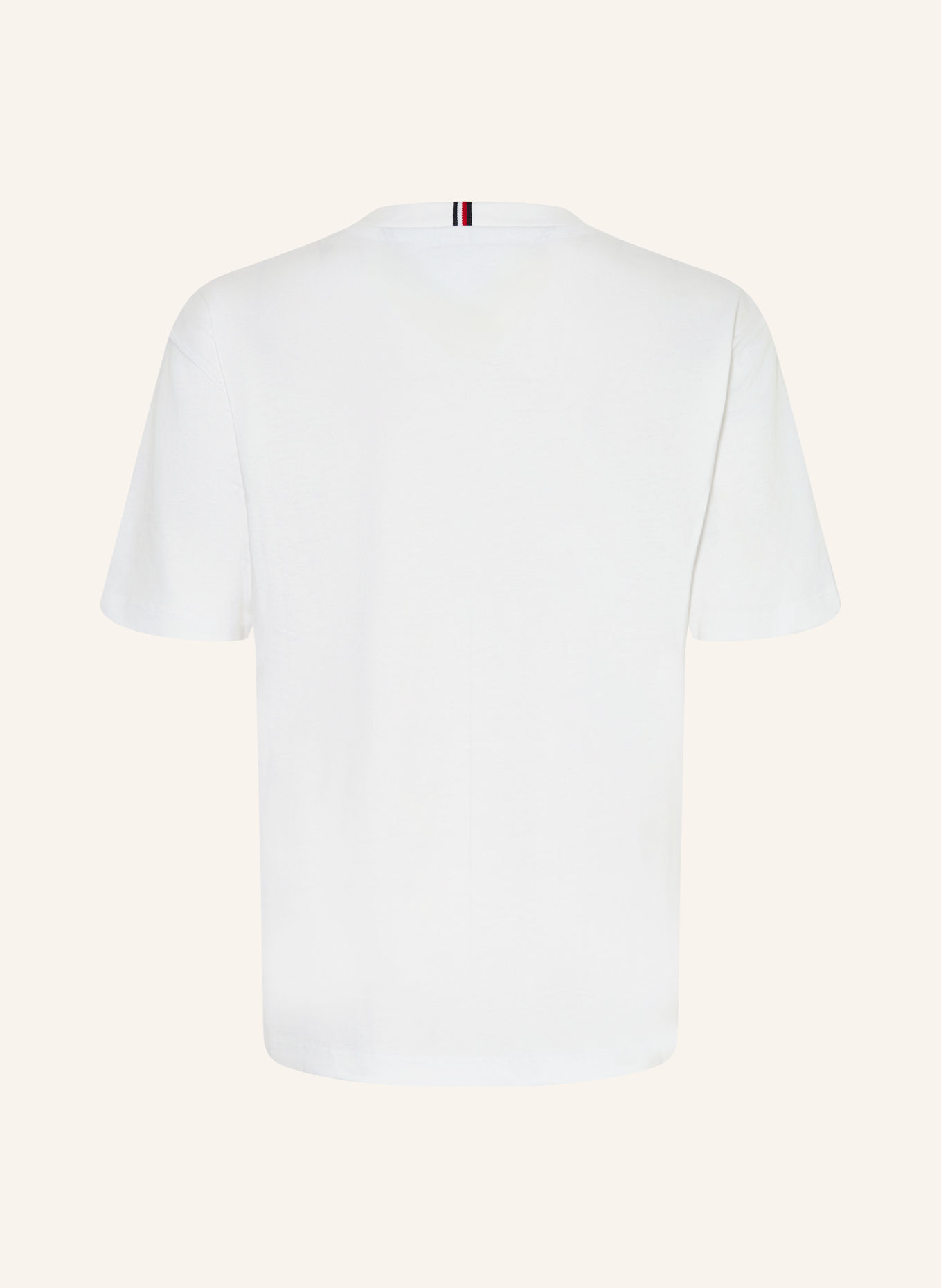 TOMMY HILFIGER T-shirt: WIT / DONKERROOD / DONKERBLAUW