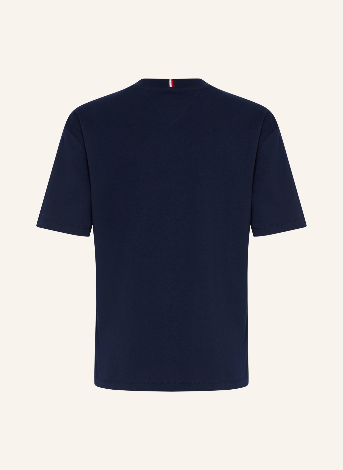 TOMMY HILFIGER T-shirt: DONKERBLAUW / ROOD / WIT