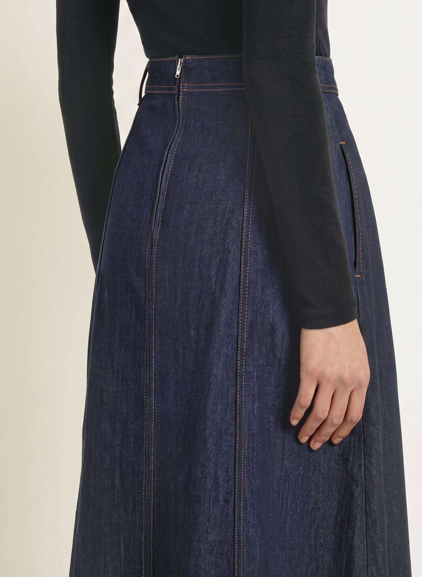 MORE & MORE Jeansrock: DUNKELBLAU