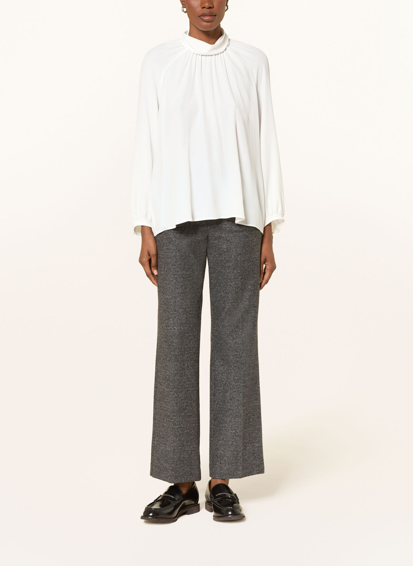 LUISA CERANO Blouseshirt met zijde: WIT