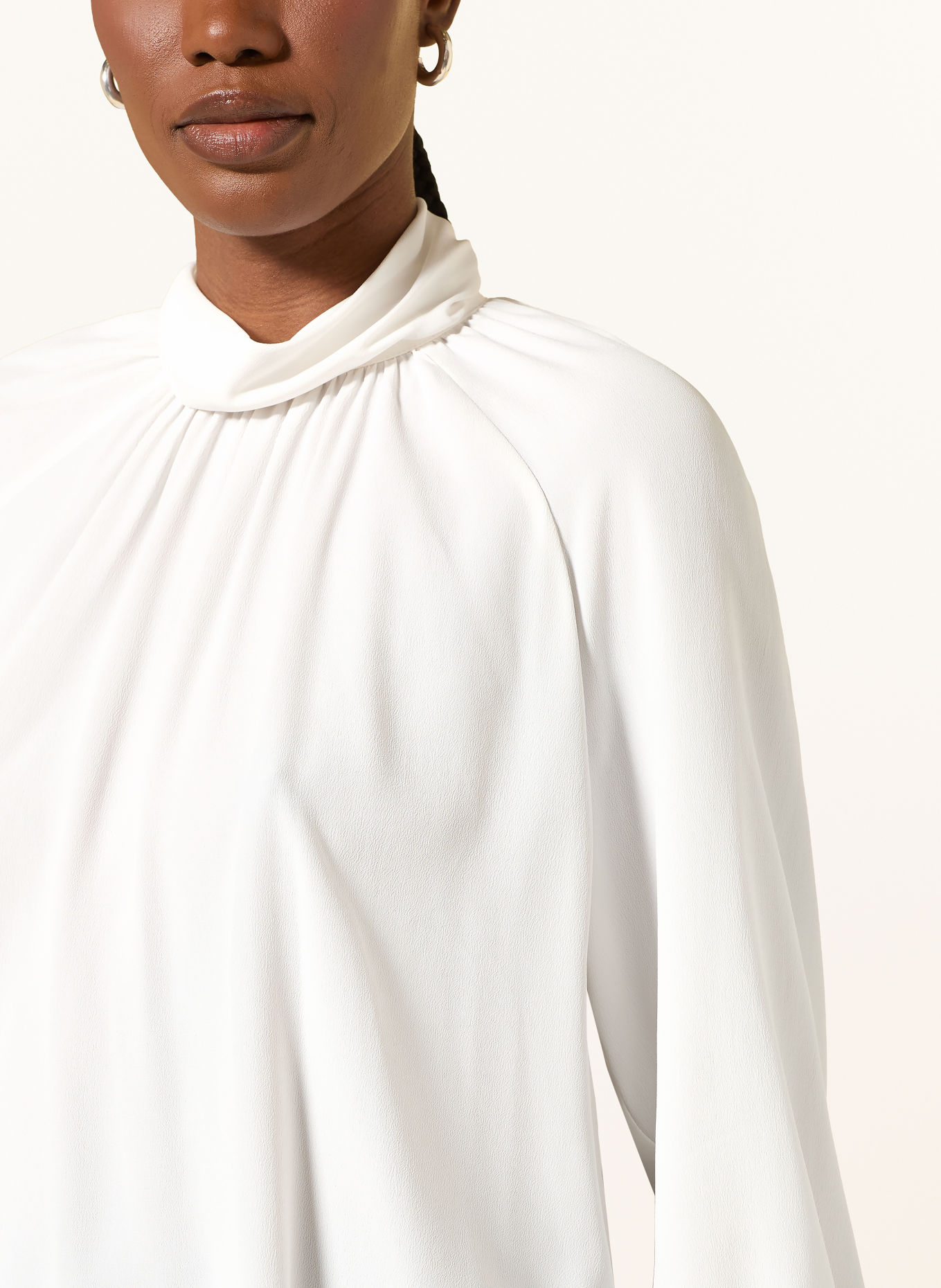 LUISA CERANO Blouseshirt met zijde: WIT