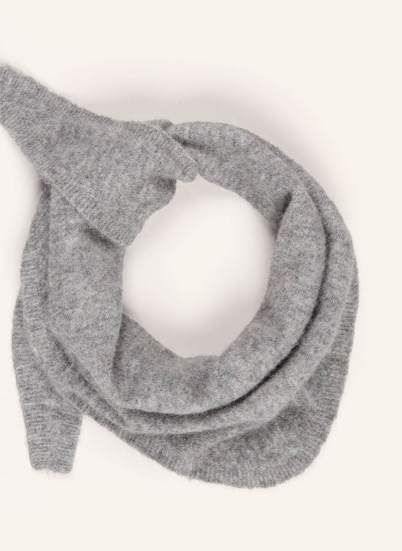 SAMSØE SAMSØE Foulard triangulaire SANOR en alpaga: GRIS