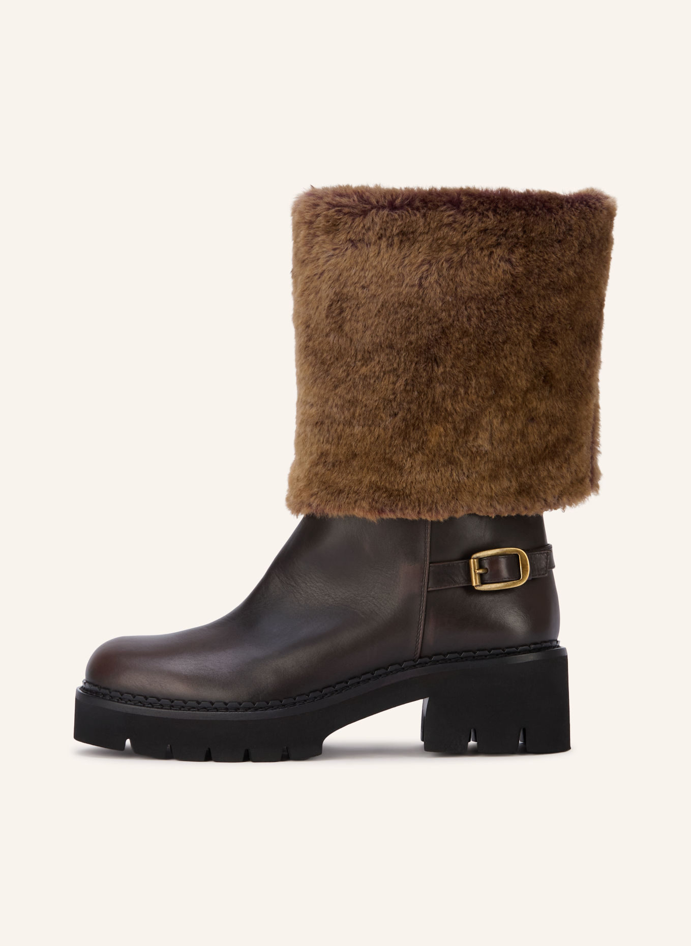 ROBERTO FESTA Boots SESTRIER: DUNKELBRAUN / GOLD / BRAUN