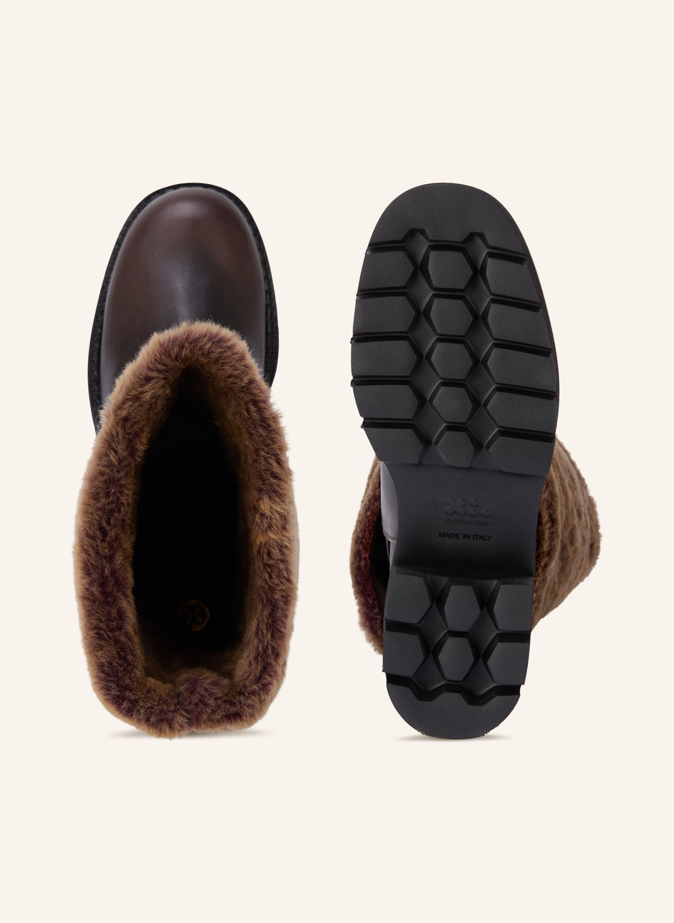 ROBERTO FESTA Boots SESTRIER: DUNKELBRAUN / GOLD / BRAUN