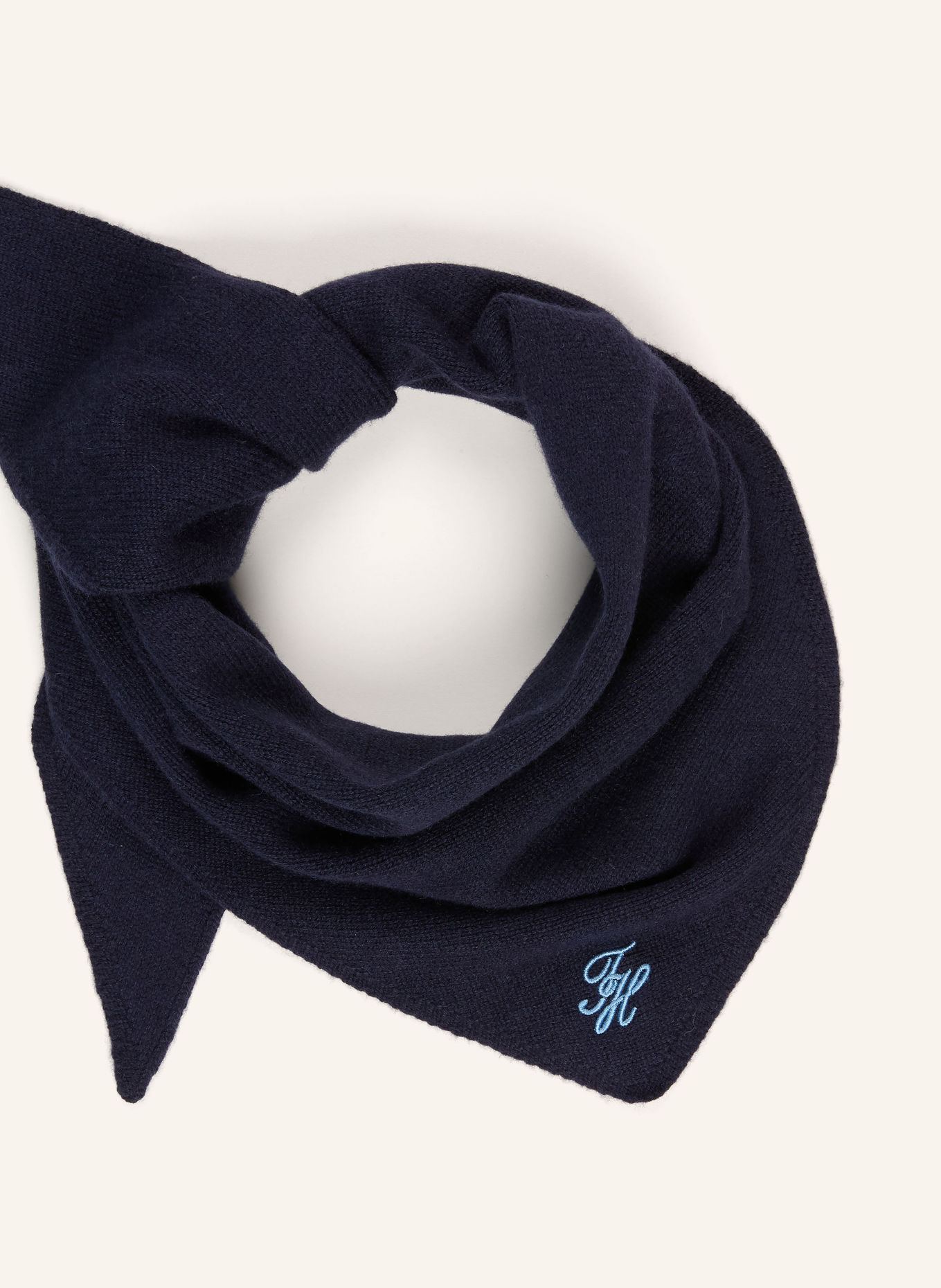 TOMMY HILFIGER Dreieckstuch: DUNKELBLAU