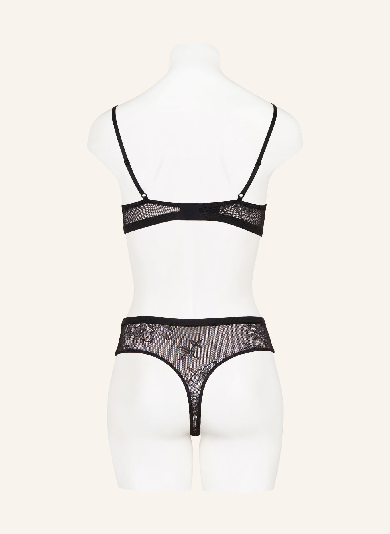 Calvin Klein Push-up-BH ICON STRETCH LACE: SCHWARZ