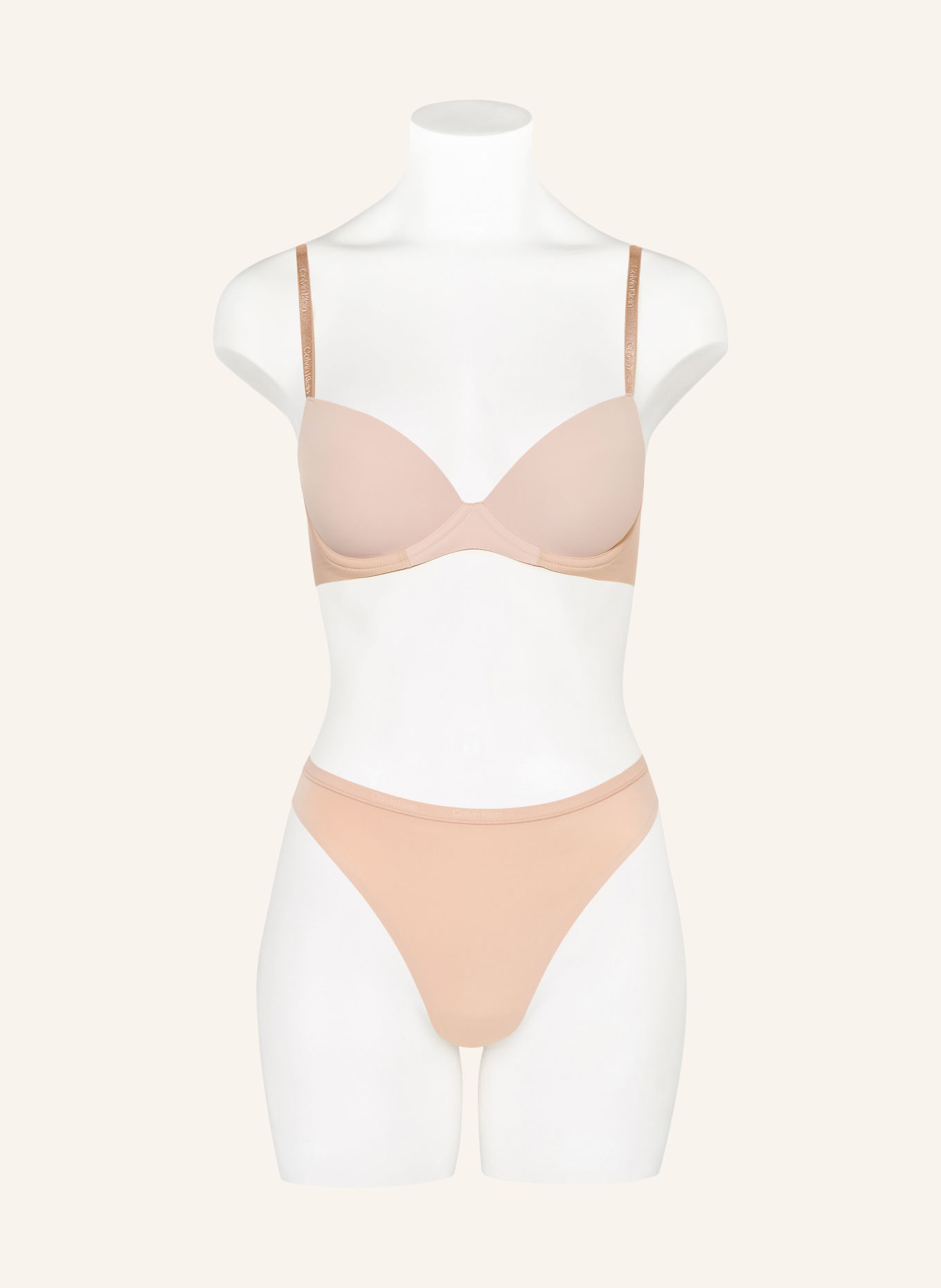 Calvin Klein Underwire bra LIFT DEMI: BEIGE