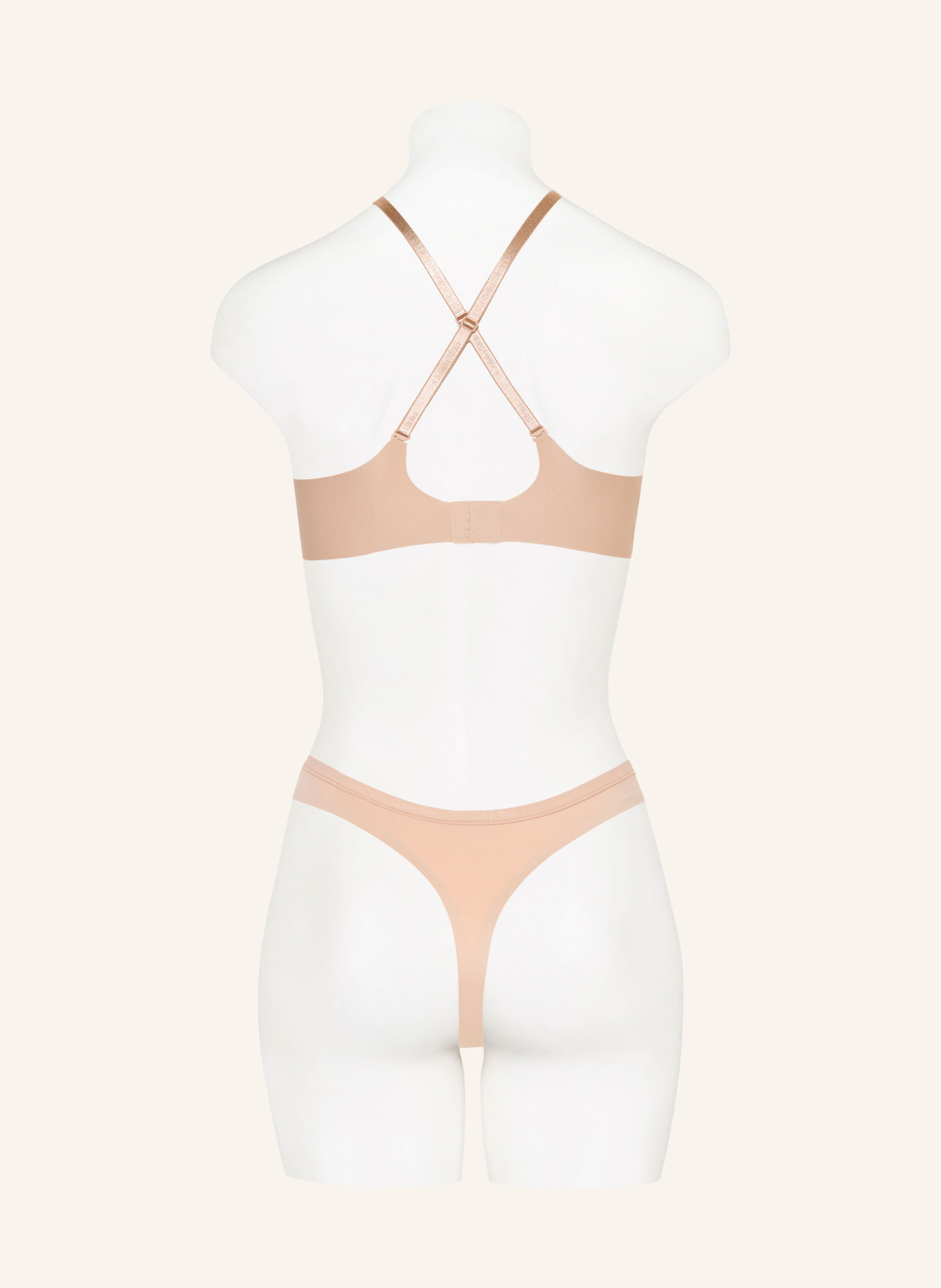 Calvin Klein Underwire bra LIFT DEMI: BEIGE