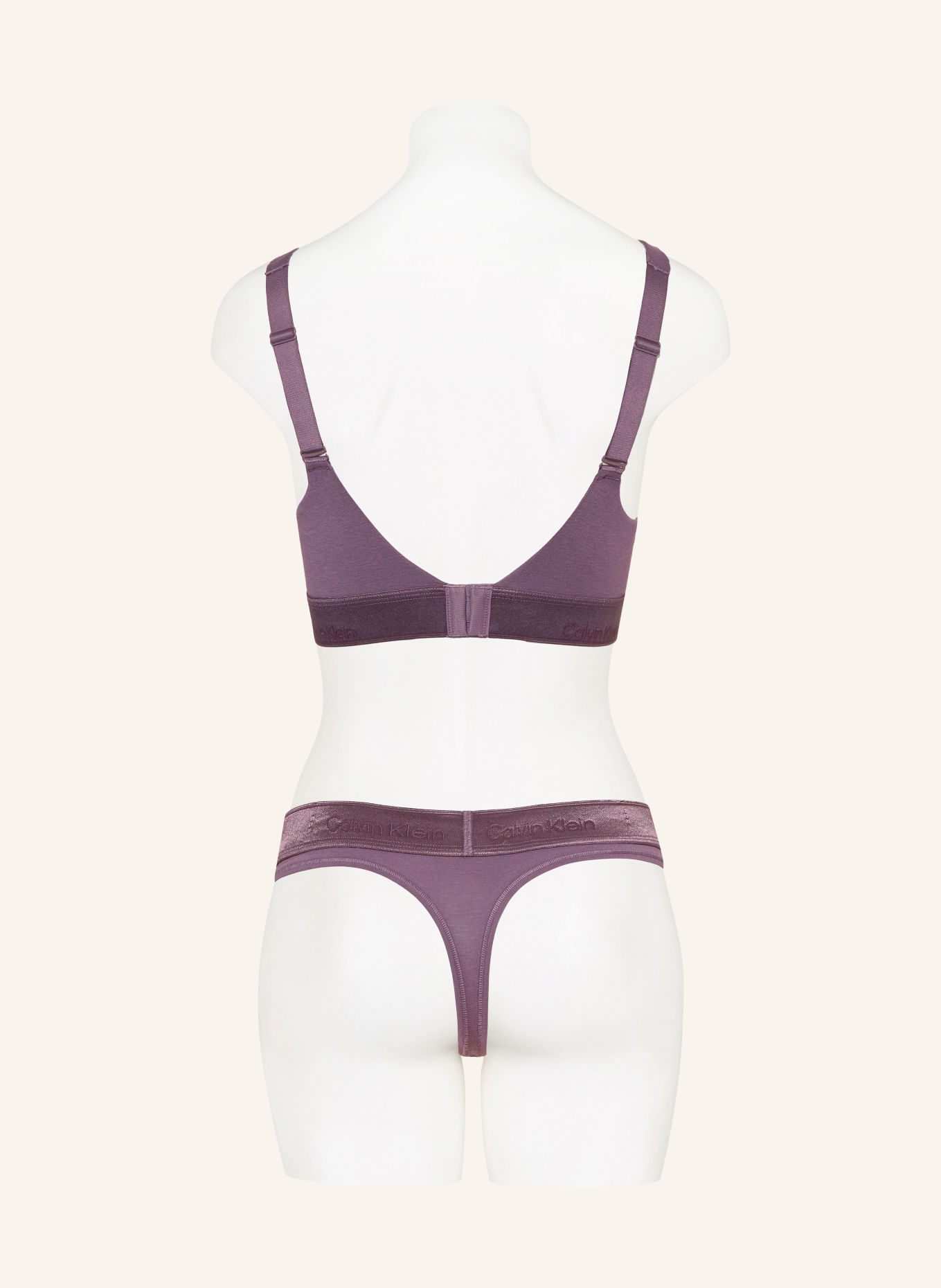 Calvin Klein Bustier ICON COTTON MODAL METALLIC: LILA